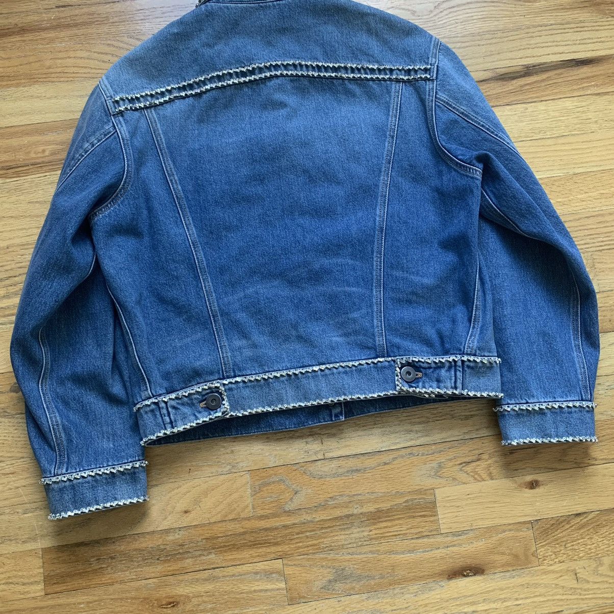 Prada FW2018 Swarovski Crystal Embellished Denim Trucker Jacket Size US M / EU 48-50 / 2 - 6 Thumbnail