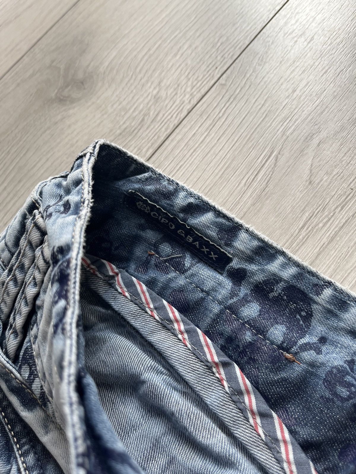 Japanese Brand cyber y2k denim distressed skate streetwear wideleg archive Size US 34 / EU 50 - 8 Thumbnail