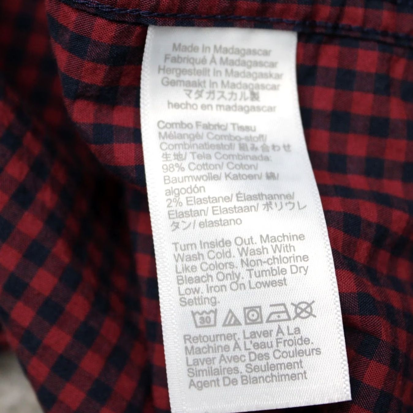 J.Crew J.CREW Shirt Men 2XL XXL Blue/Red Plaid Slim Fit Button-Up Long Sleeve Cotton Washed Flex - Womens/Mens Size US XXL / EU 58 / 5 - 7 Thumbnail