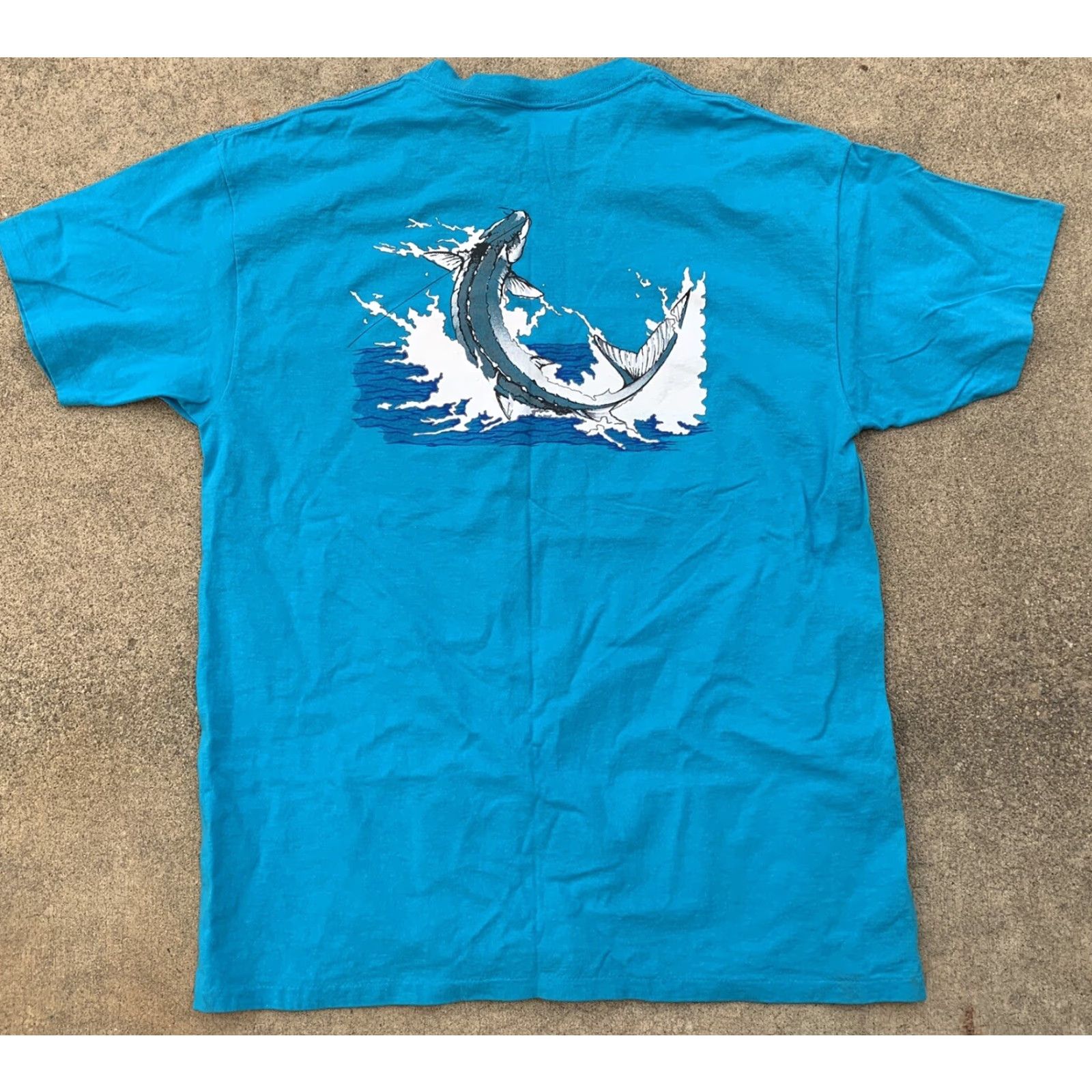 Anvil VINTAGE Anvil T-Shirt Mens Graphic Print XL Chinook Washington Blue Cotton Jersey Single Stitch Size US XL / EU 56 / 4 - 6 Thumbnail