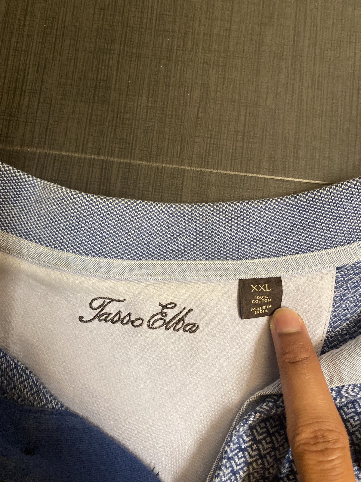 Tasso Elba × Vintage Vintage Tessa Elba Buttom-Up Shirt Size US XL / EU 56 / 4 - 3 Thumbnail