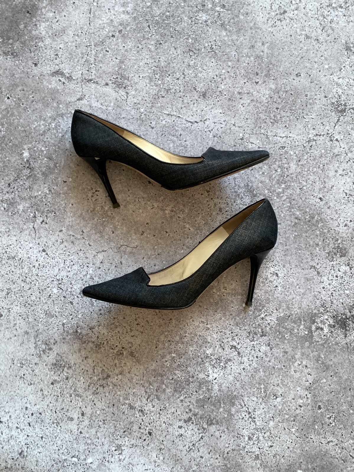 Jimmy Choo 🔥JIMMY CHOO DENIM HEELS Size US 10 / IT 40 - 1 Thumbnail