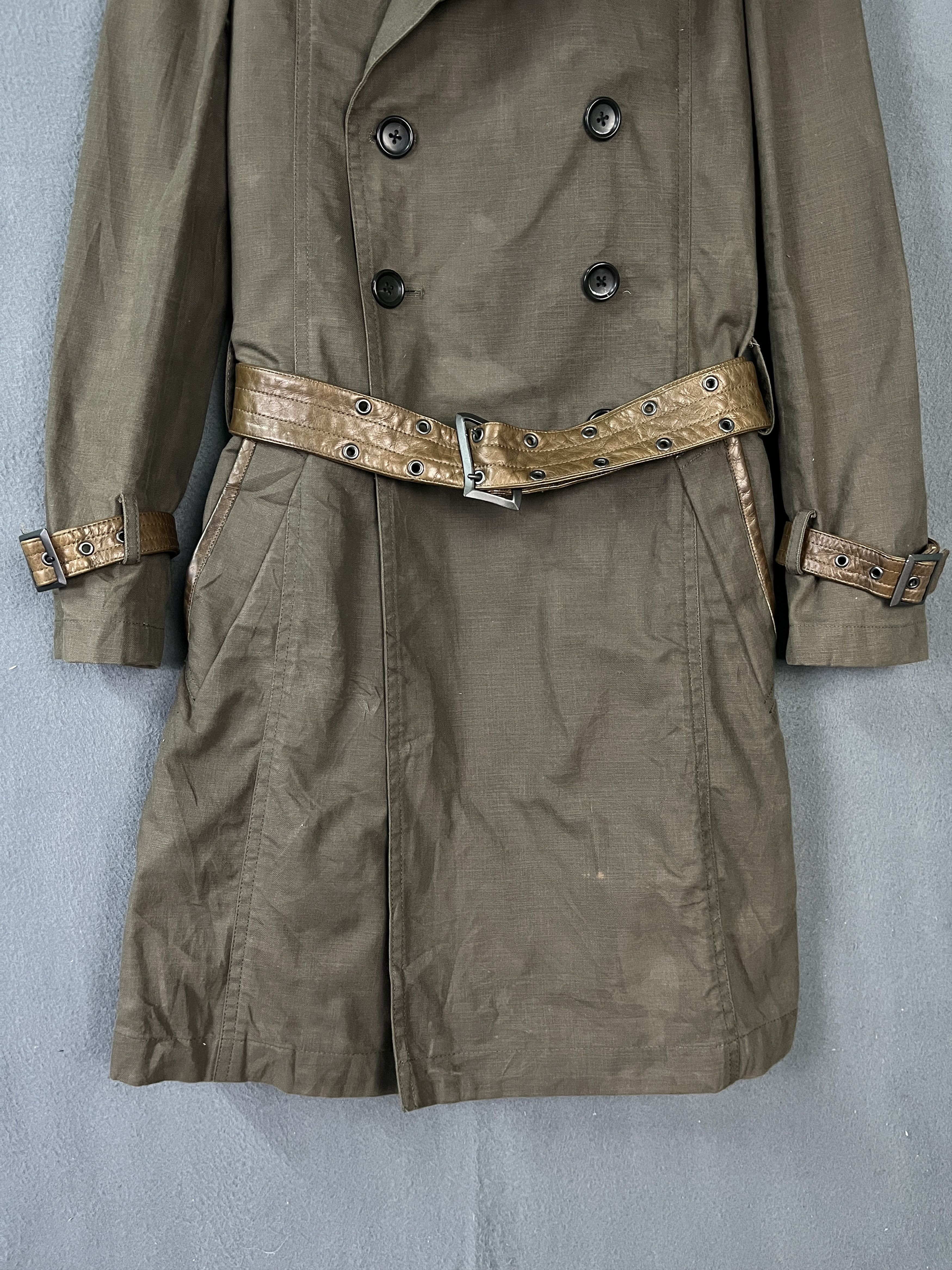 5351 POUR LES HOMMES 5351 Pour Les Hommes Trench Coat Leather Applied Size US S / EU 44-46 / 1 - 6 Thumbnail