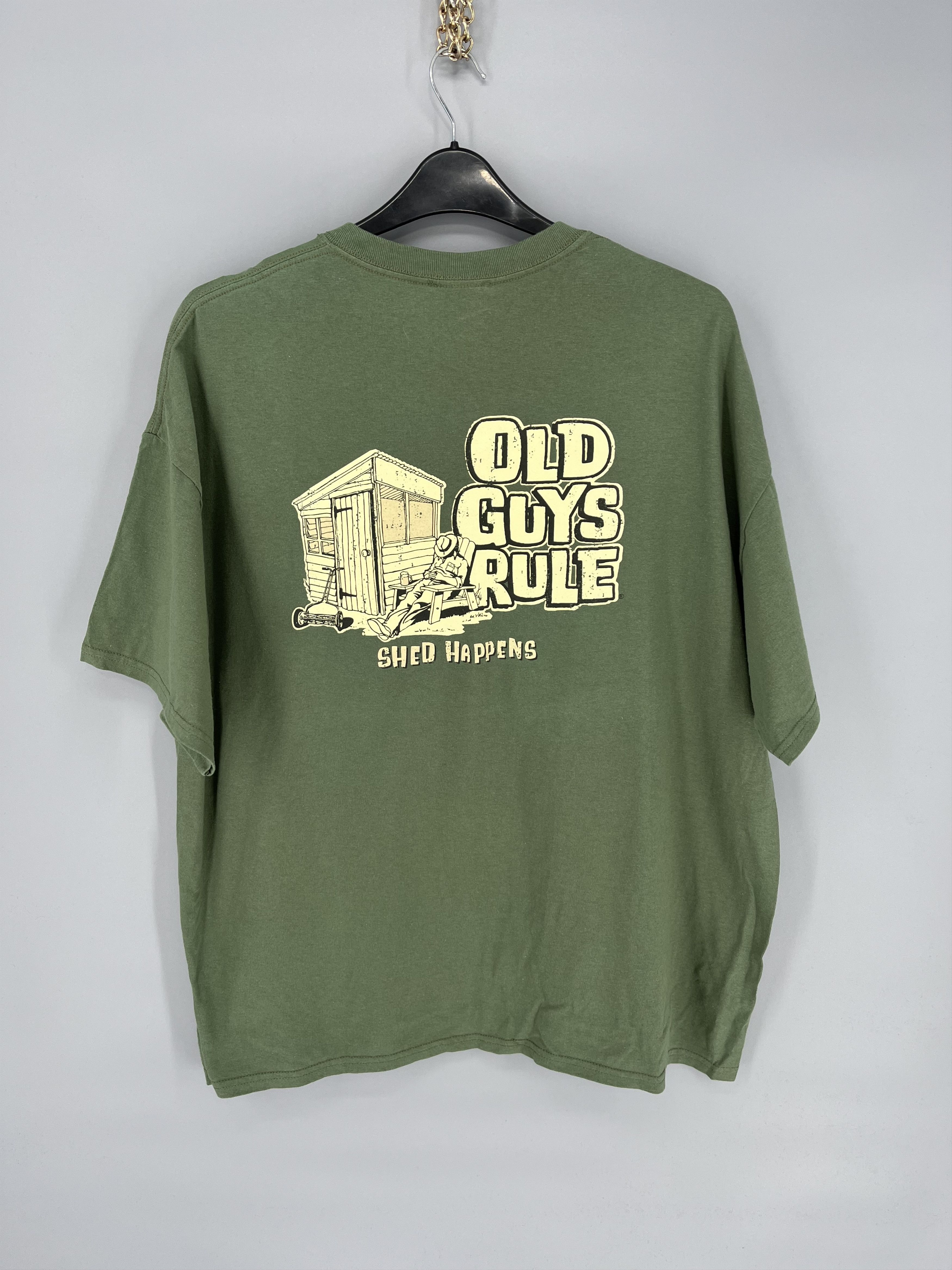 Japanese Brand Vintage Y2K Old Guys Rule T-Shirt Big Logo Size L Size US XXL / EU 58 / 5 - 10 Thumbnail