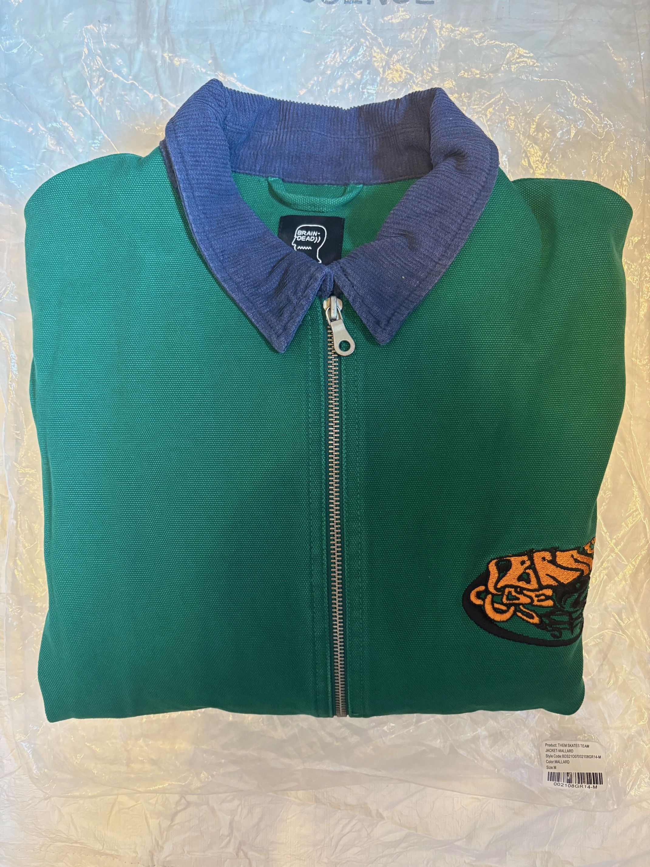 Brain Dead Brain Dead x Them Team Jacket, Green Medium Size US M / EU 48-50 / 2 - 9 Thumbnail