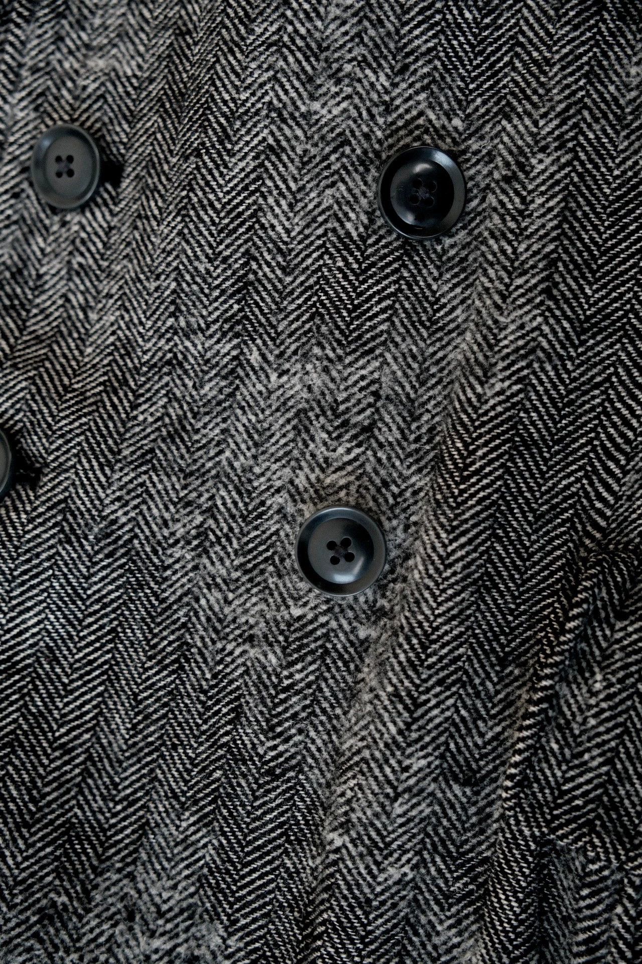 Yohji Yamamoto Yohji Yamamoto 11AW DB Fishbone Black Raven Coat Size US S / EU 44-46 / 1 - 8 Thumbnail
