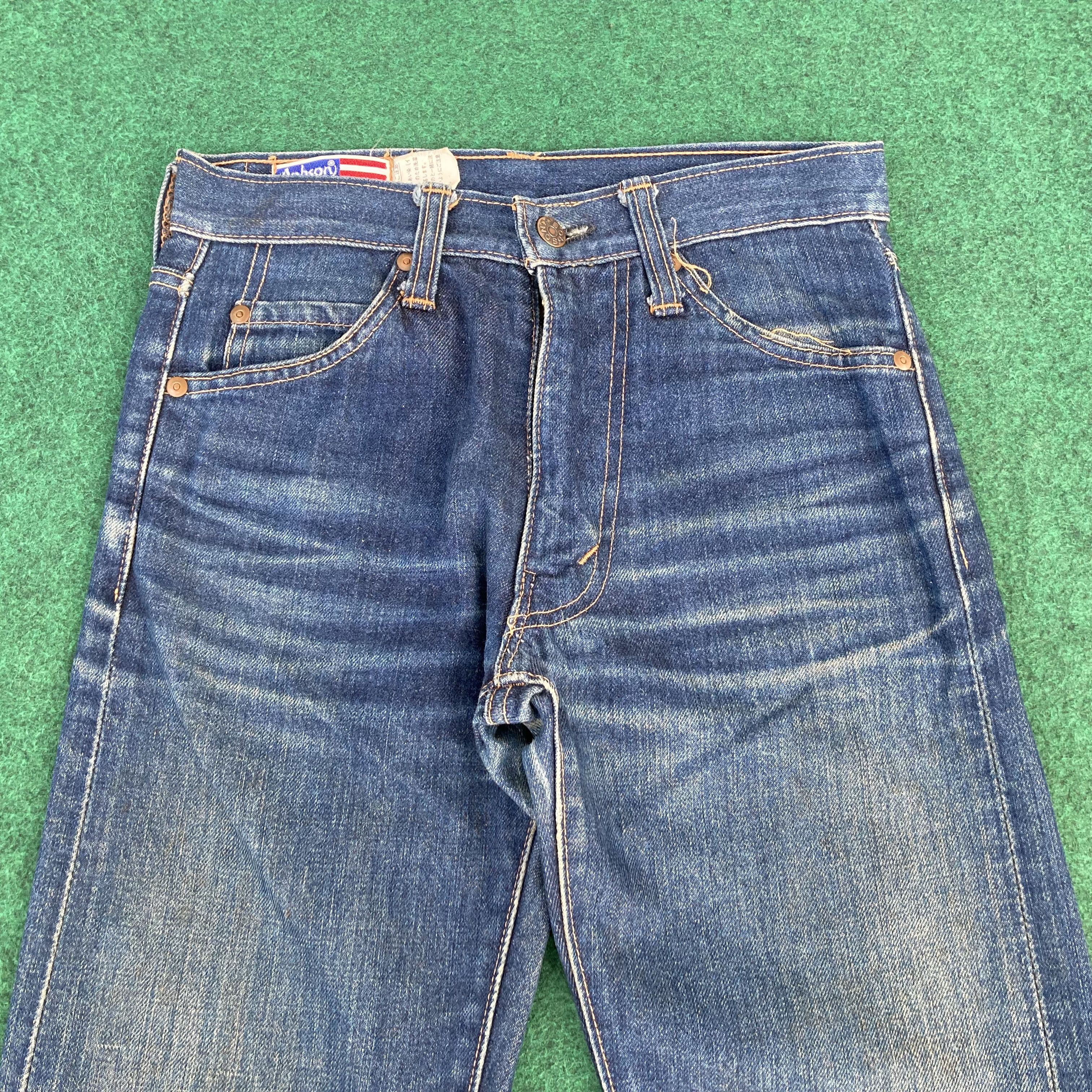 Japanese Brand × Vintage Vtg Bobson Denim Bootcut 26 Wide Flared Faded Jeans Size US 26 / EU 42 - 3 Thumbnail