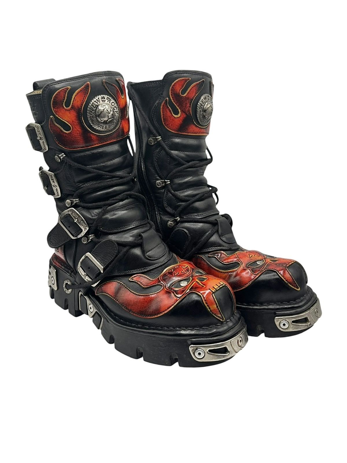 New Rock Vintage New Rock flame reactor boots Size 41 Size US 11 / IT 41 - 1 Thumbnail