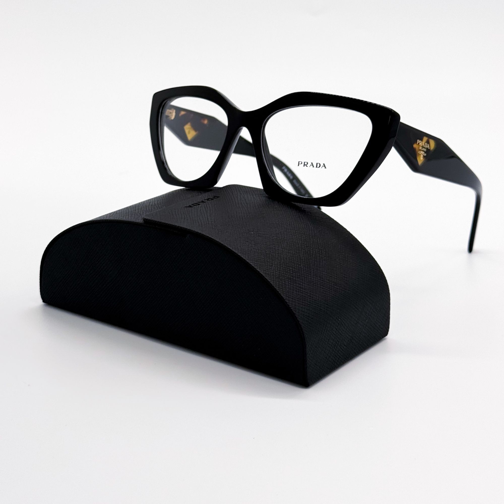 Prada NEW PRADA EYEGLASSES PR09YV 1AB1O1, PR 09YV BLACK VPR 09Y Size ONE SIZE - 1 Thumbnail