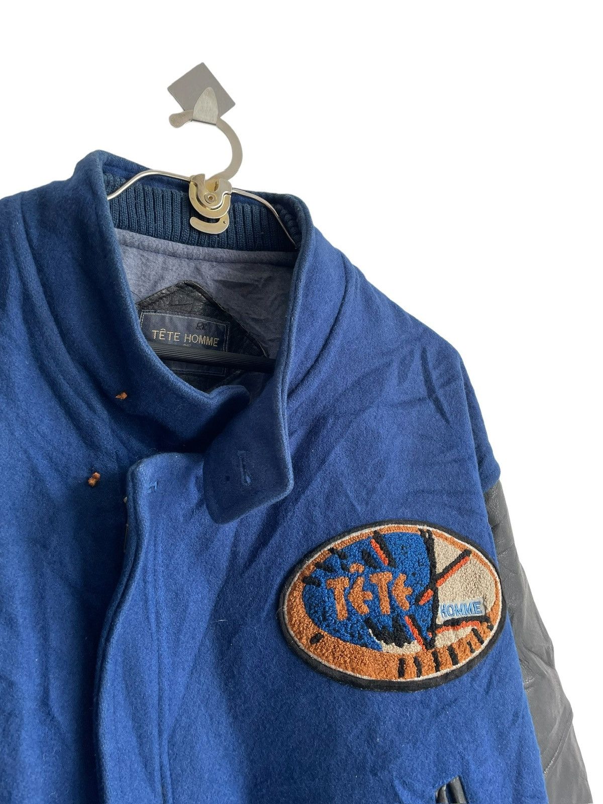 Final Home 1980s TETE HOMME Katoh Kazutaka Staff Runway Varsity Jacket Size US L / EU 52-54 / 3 - 5 Thumbnail