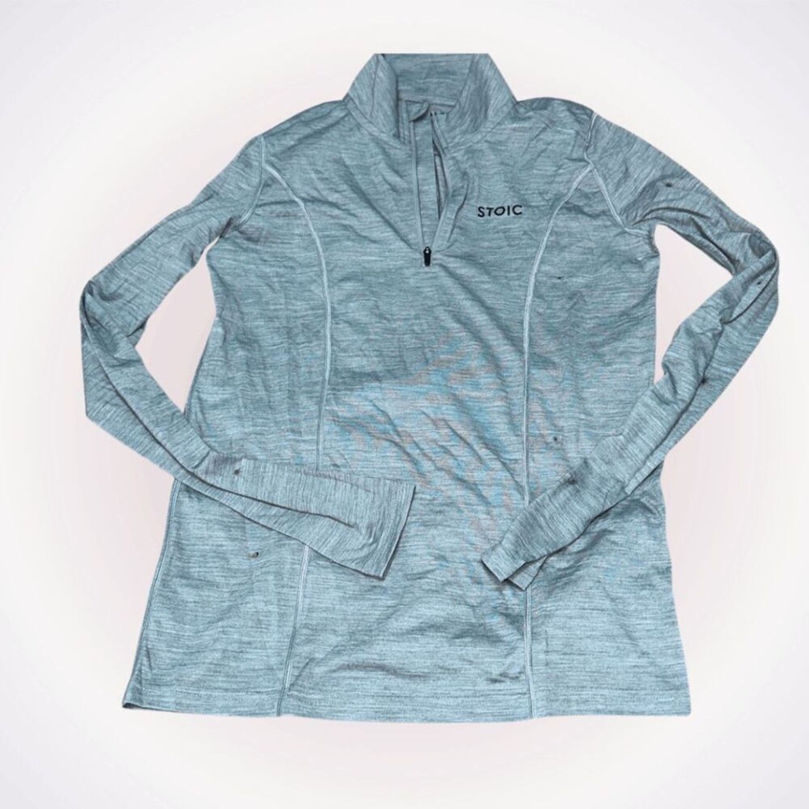 Stoic Stoic Gray Fitted Quarter Zip | Sz S Size S / US 4 / IT 40 - 1 Thumbnail