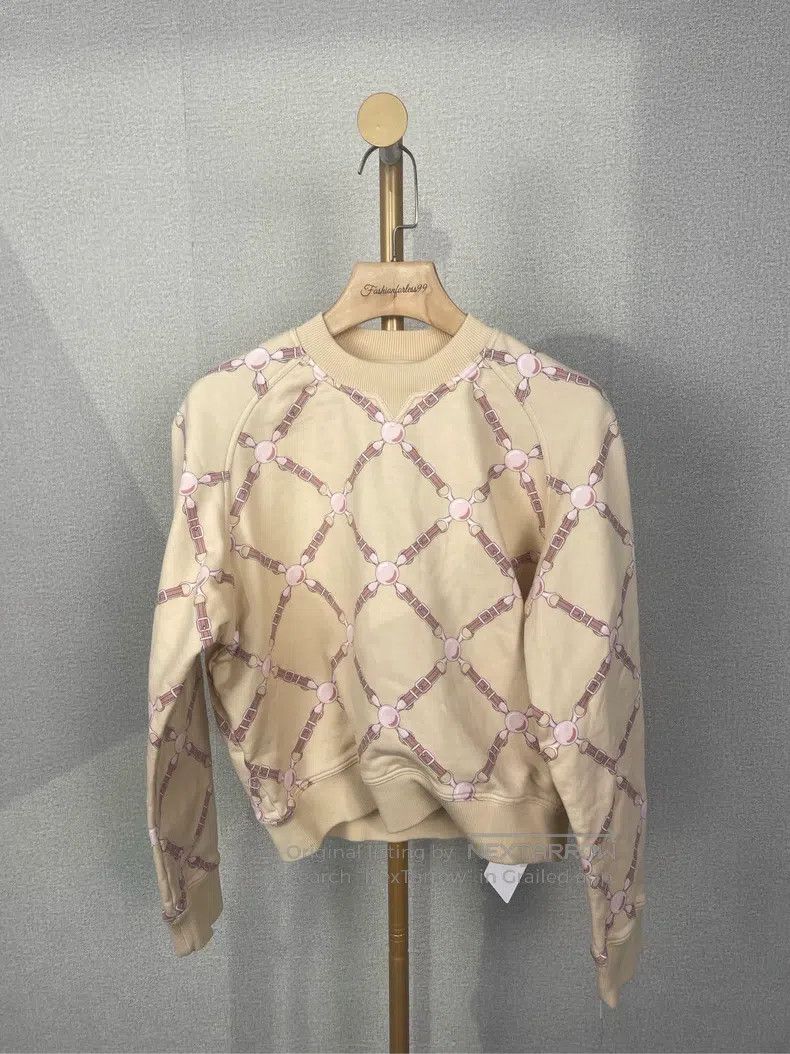 Hermes Hermes Cream-colored geometric patterned sweatshirt Size XS / US 0-2 / IT 36-38 - 1 Thumbnail