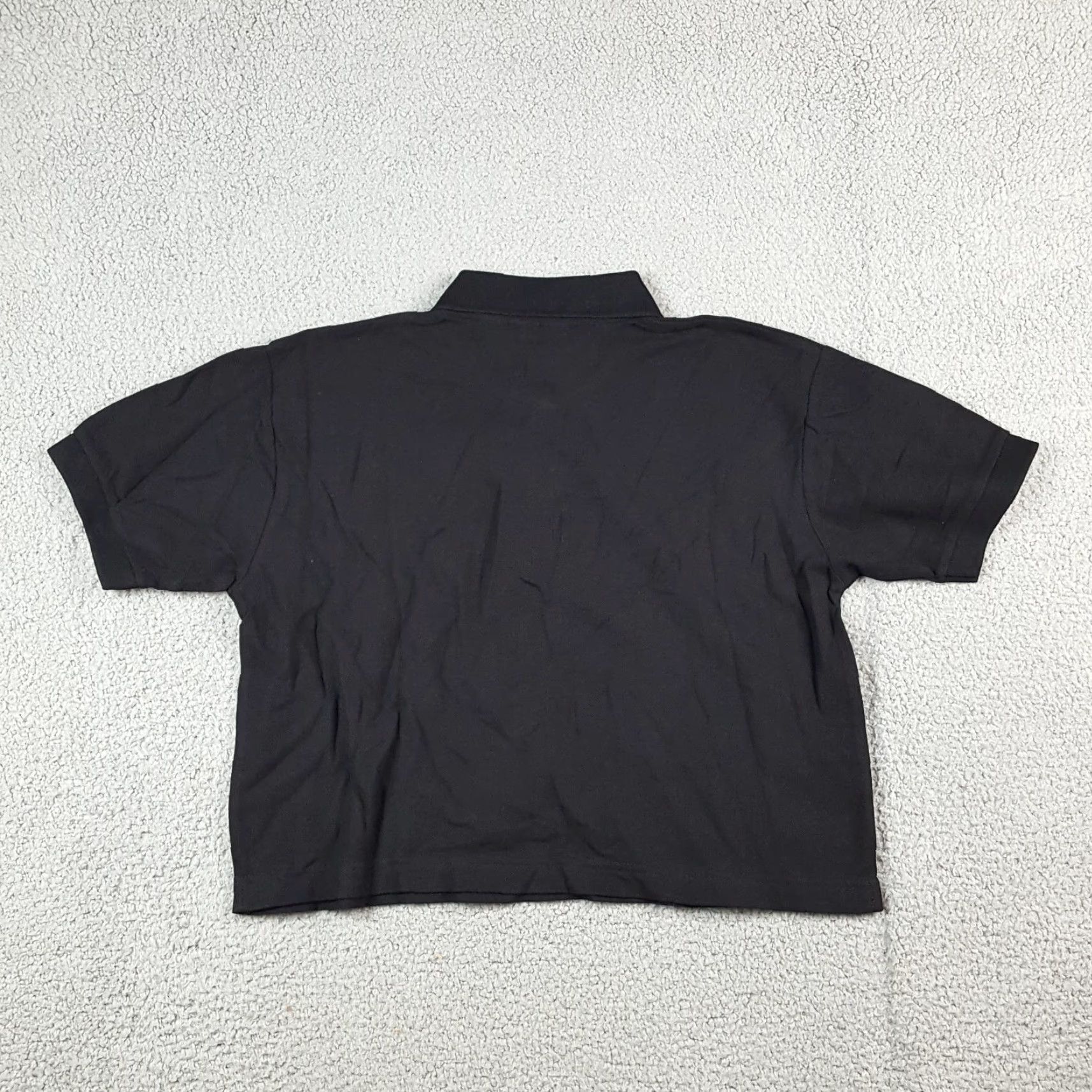 Vintage VINTAGE Women's Cropped Polo Shirt Size Large Black 90s Tennis Golf Preppy Retro Athletic Logo Polo Size L / US 10 / IT 46 - 6 Thumbnail