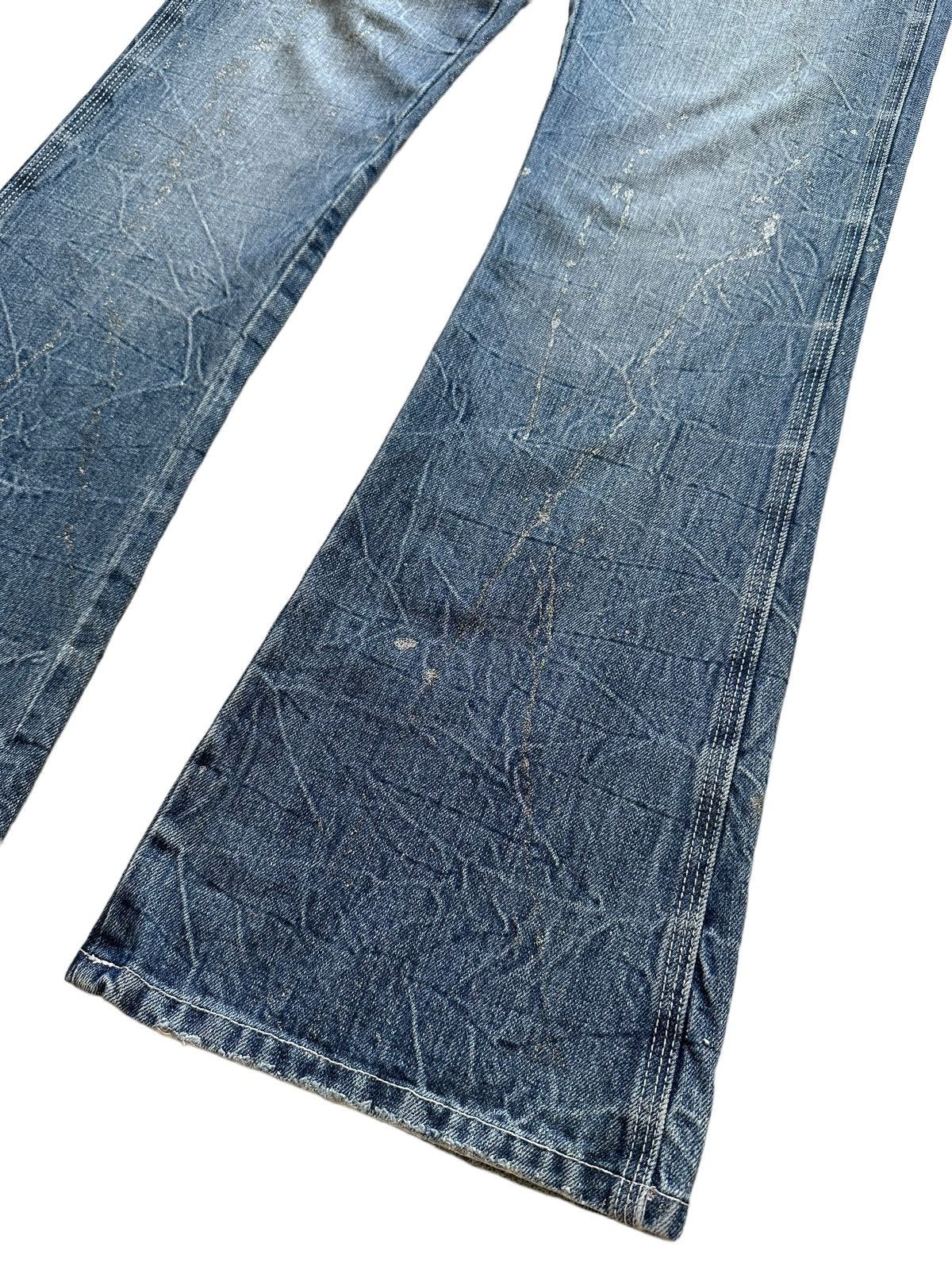 If Six Was Nine Flare Jeans Midas Paint Distress Denim Boot Cut Size US 34 / EU 50 - 5 Thumbnail