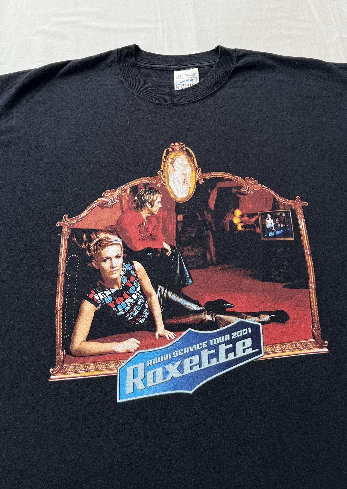 Band Tees Vintage 2001 Roxette Room Service Tour Pop Rock Band T-shirt Size US XL / EU 56 / 4 - 4 Thumbnail