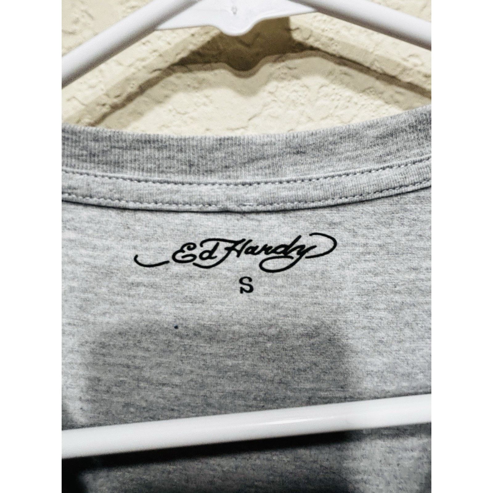 Ed Hardy Ed Hardy T Shirt Bejeweld Eagle Grey Heather Small Size US S / EU 44-46 / 1 - 3 Thumbnail