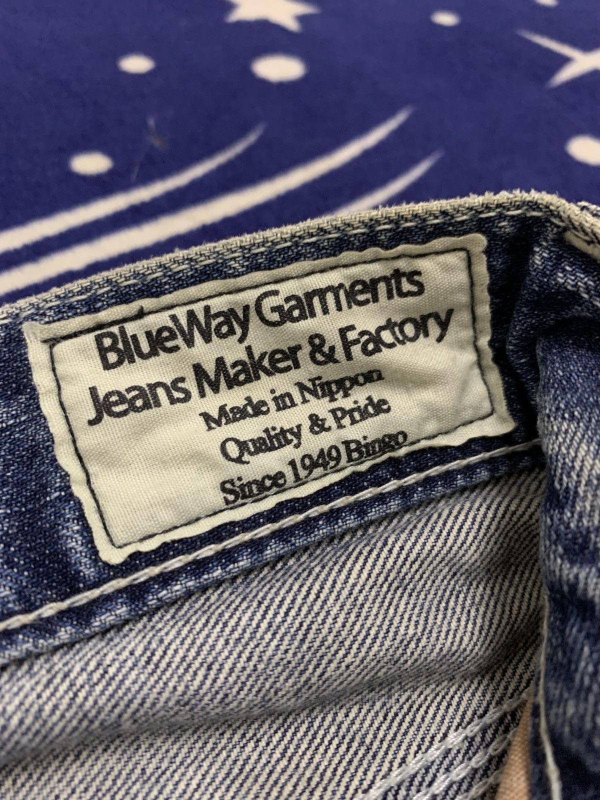 Japanese Brand Blue Way Garments Japan Vintage Denim Jeans Size US 33 - 14 Thumbnail