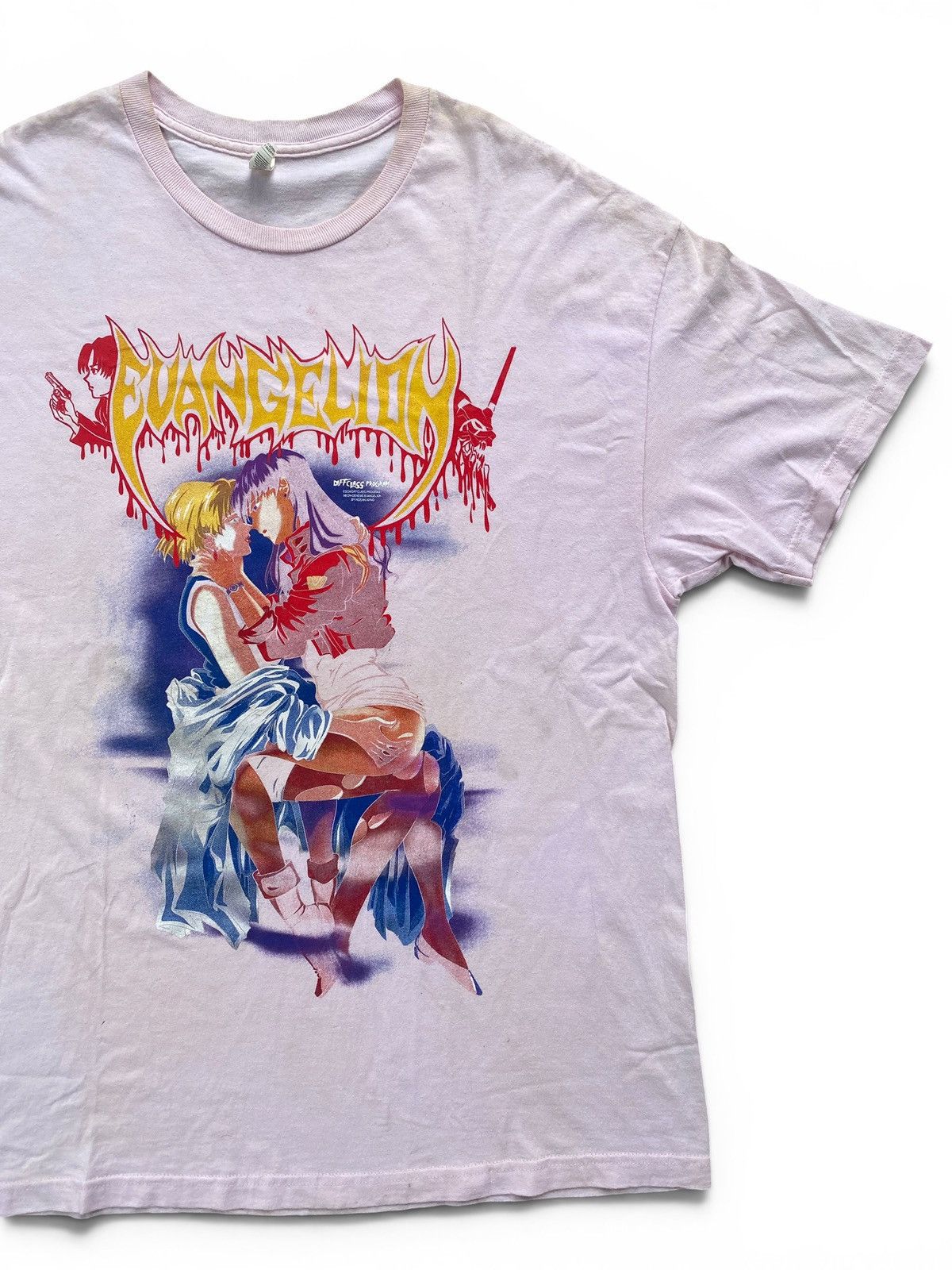 Japanese Brand Rare Neon Genesis Evangelion Waifu Tee Love is Destructive Size US XL / EU 56 / 4 - 2 Thumbnail