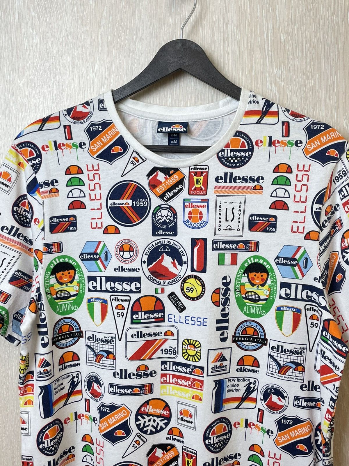 Ellesse Ellesse Over Print Logo Tshirt M Size US M / EU 48-50 / 2 - 2 Thumbnail