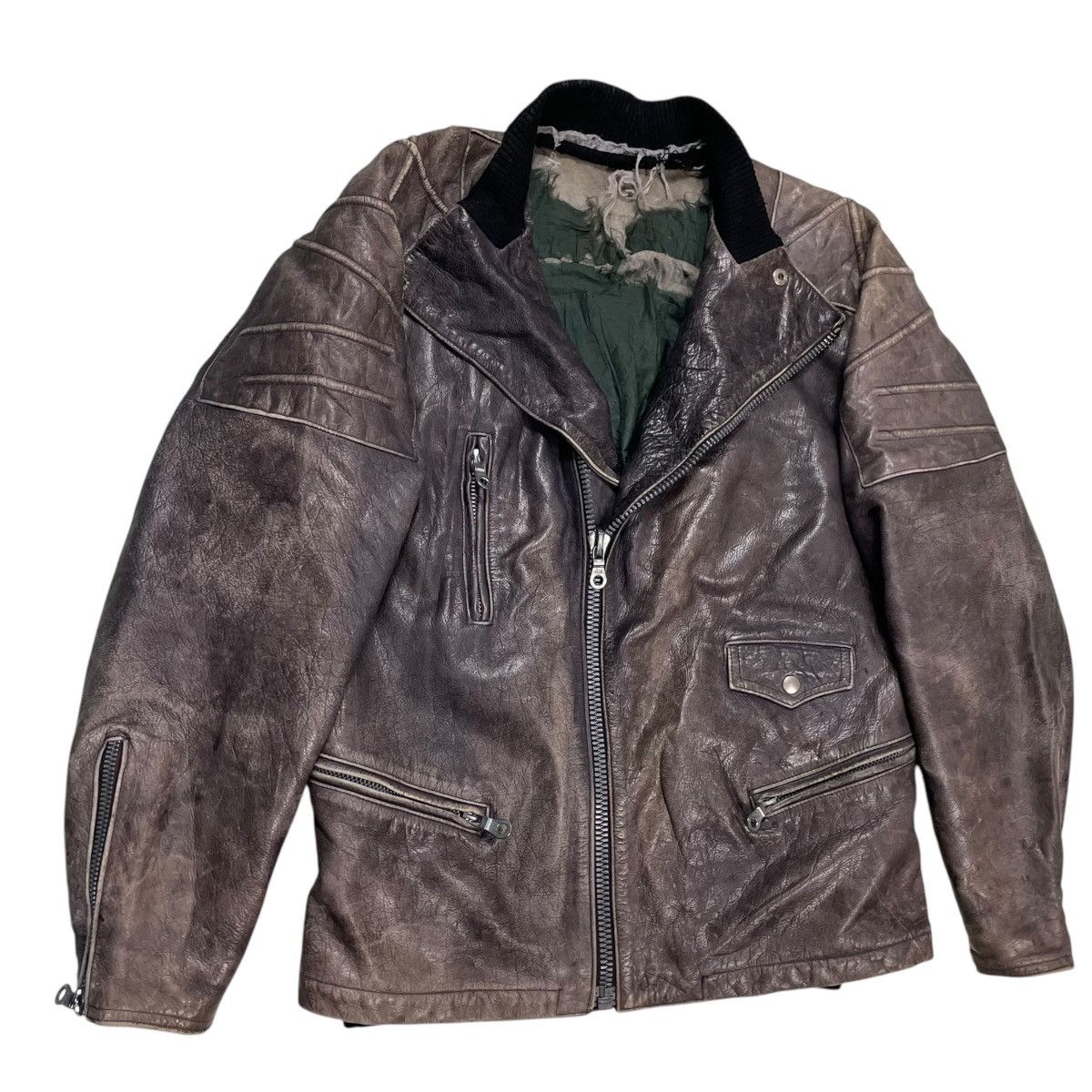 Marithe + Francois Girbaud 💥80s MARITHE FRANCOIS GIRBAUD BIKER BOMBER JACKET Size US M / EU 48-50 / 2 - 5 Thumbnail