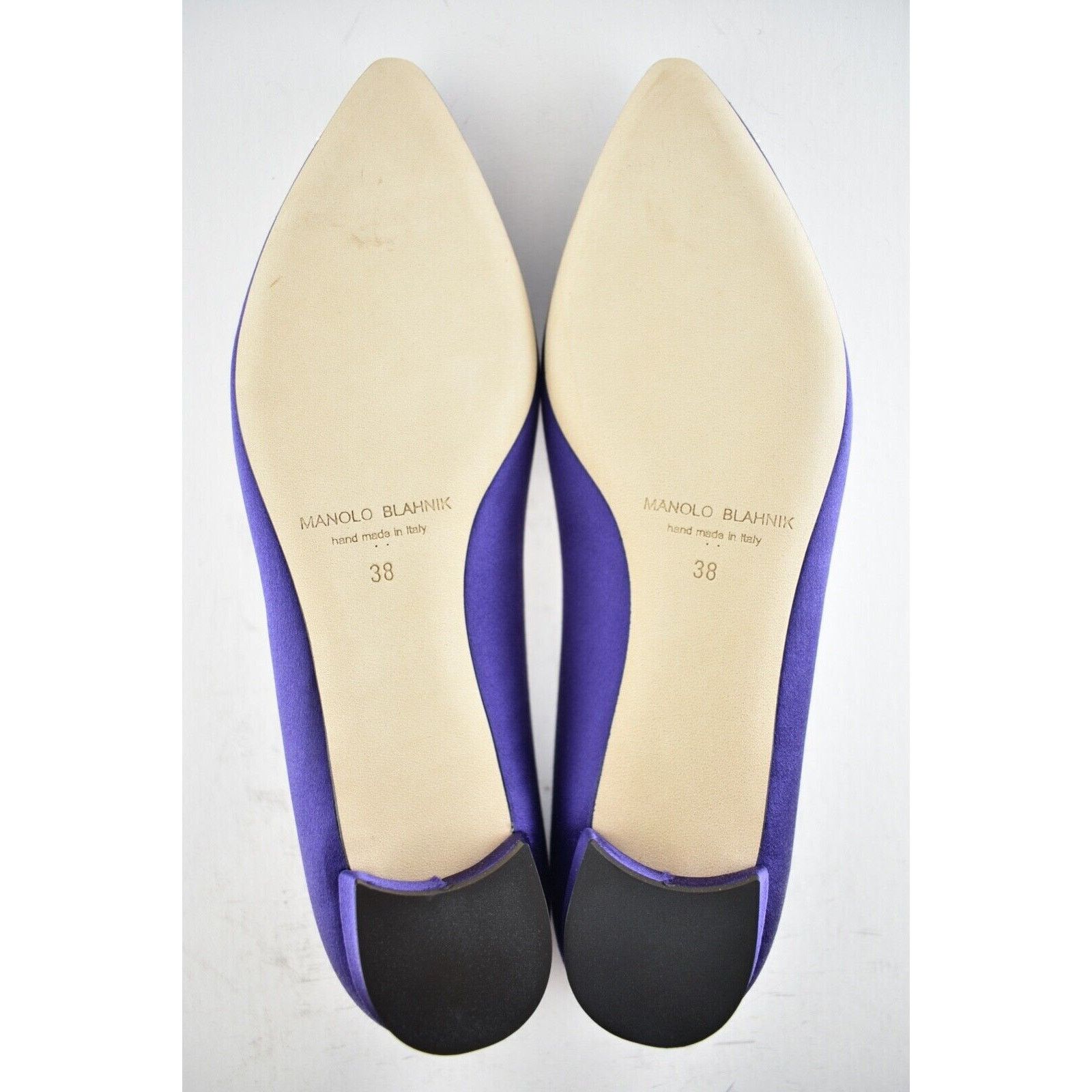 Manolo Blahnik Hangisi Satin Jewel Buckle Ballerina Ballet Flat 38 Size US 8 / IT 38 - 12 Thumbnail