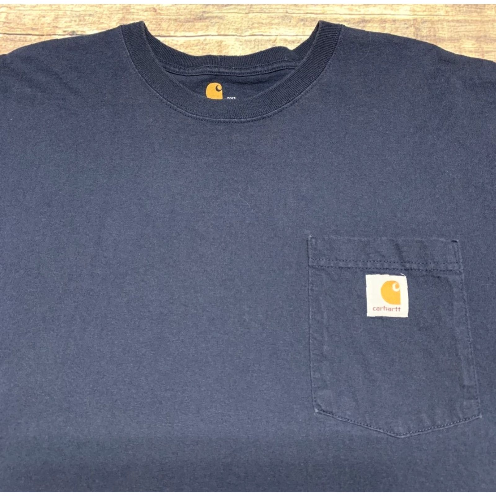 Carhartt VINTAGE Carhartt Shirt Mens 2XL Blue Original Fit Short Sleeve Pocket Workwear Logo Size US XXL / EU 58 / 5 - 2 Thumbnail