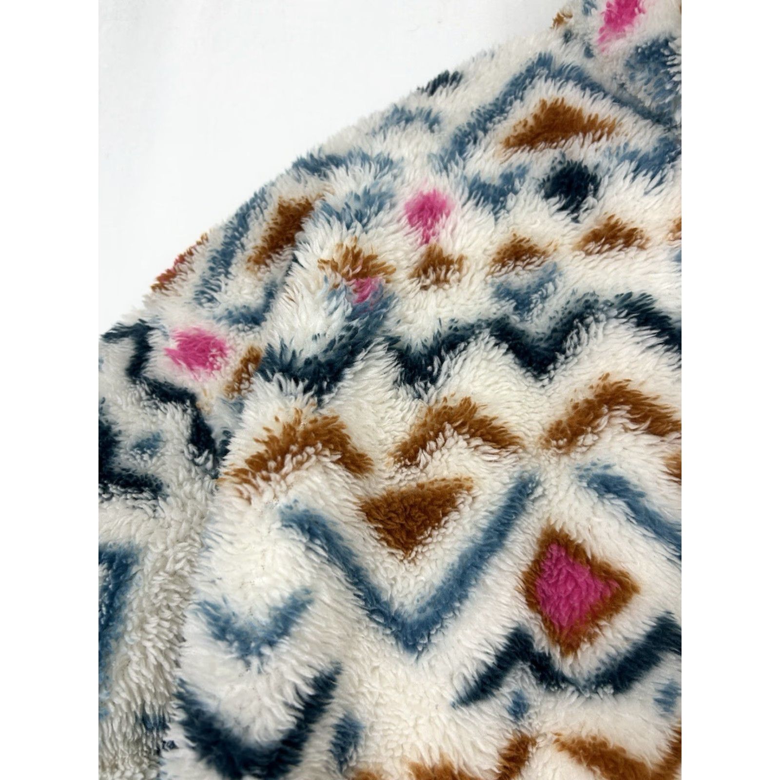 Eddie Bauer VINTAGE Eddie Bauer Quest Plush Teddy Pullover Womens 2XL White Aztec Geometric 1/4 Zip Pullover Hipster" Size XXL / US 16-18 / IT 52-54 - 6 Thumbnail