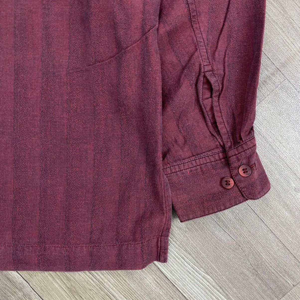 Issey Miyake 1990s Vintage Issey Miyake Men Mandarin Shirt Designer Size US L / EU 52-54 / 3 - 11 Thumbnail