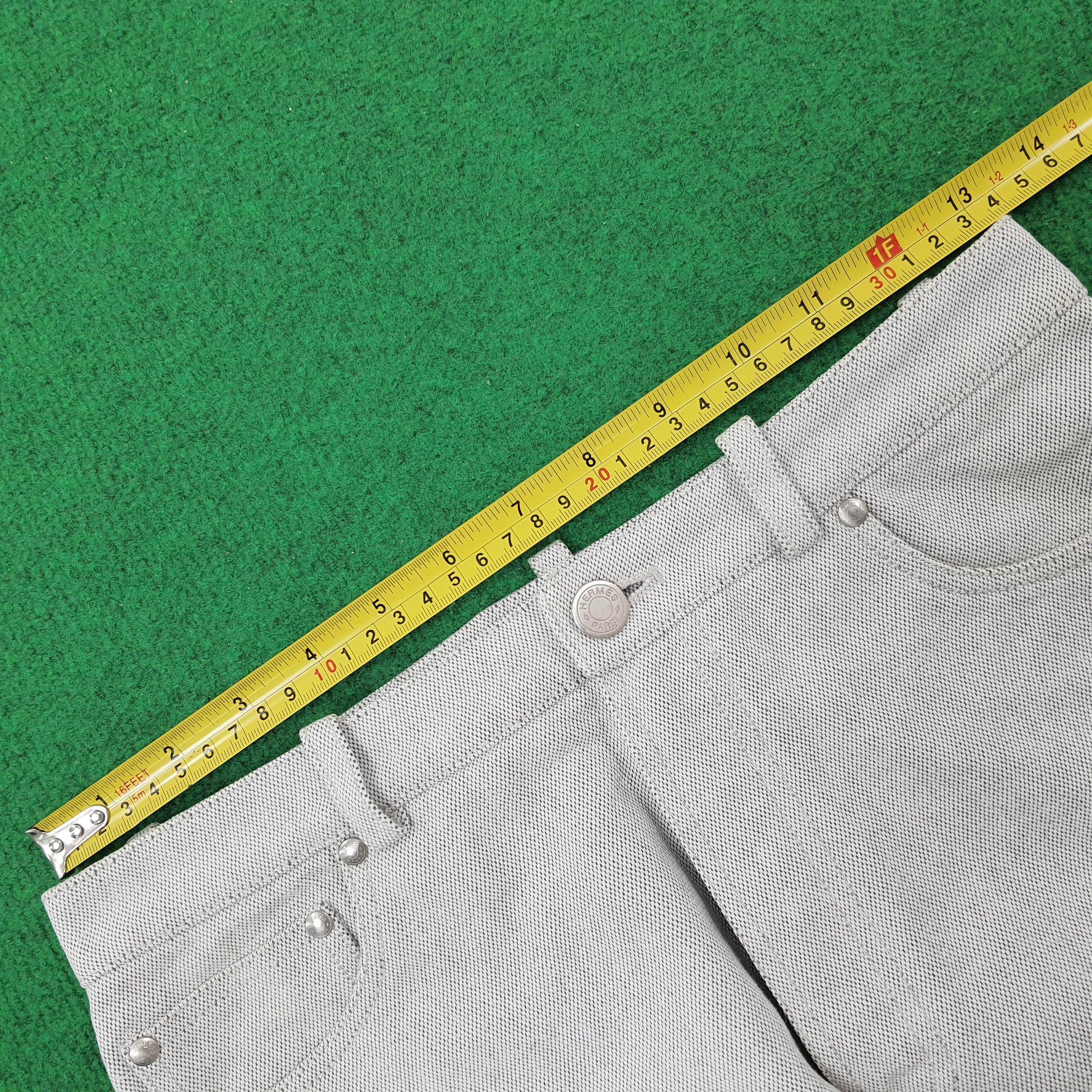 Designer × Hermes × Vintage Vintage Hermes Paris Designer Denim Pants Size US 26 / EU 42 - 12 Thumbnail