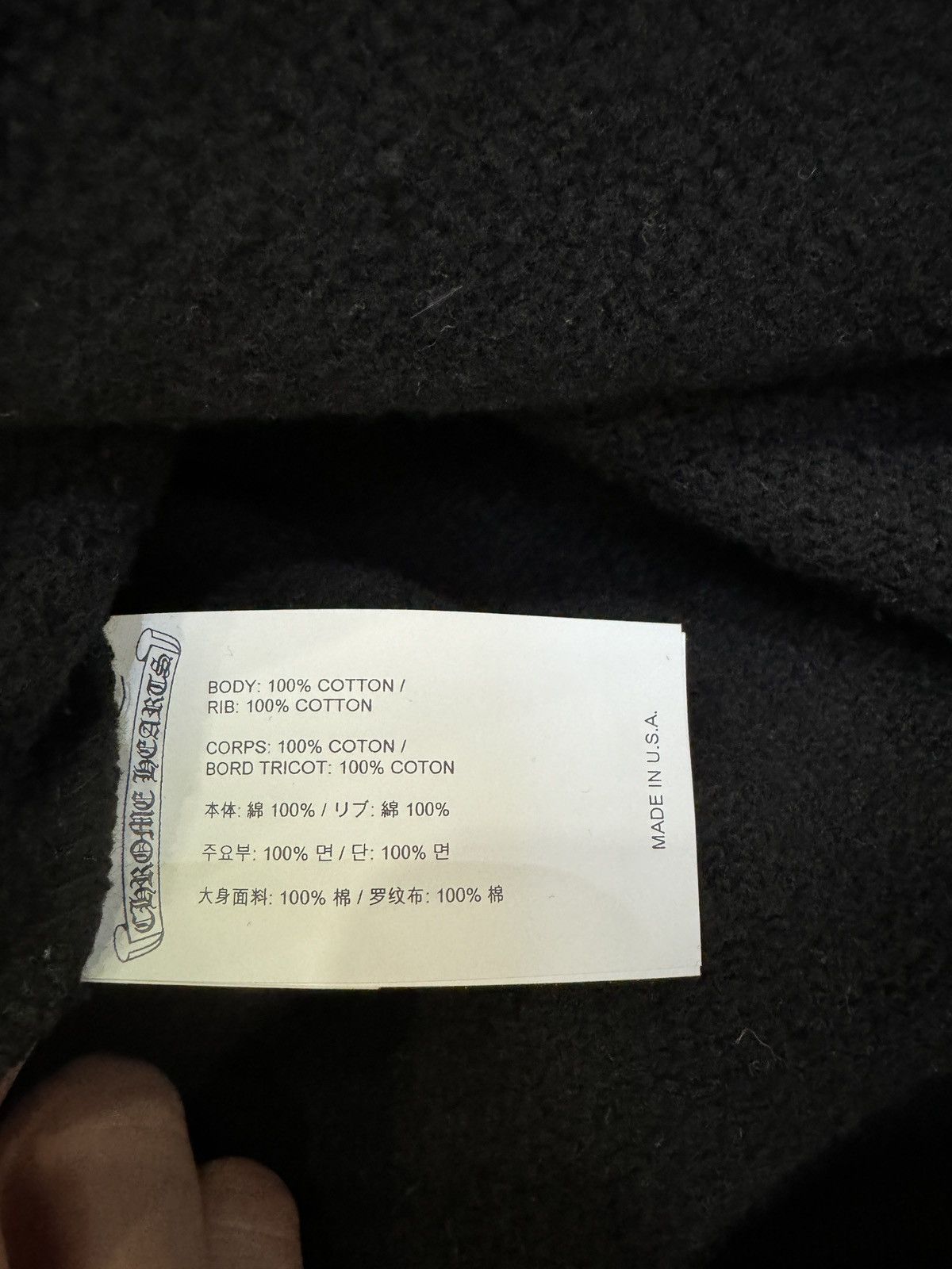 Chrome Hearts Chrome Hearts 3 Cross Embroidered Black Crewneck Size US M / EU 48-50 / 2 - 4 Thumbnail