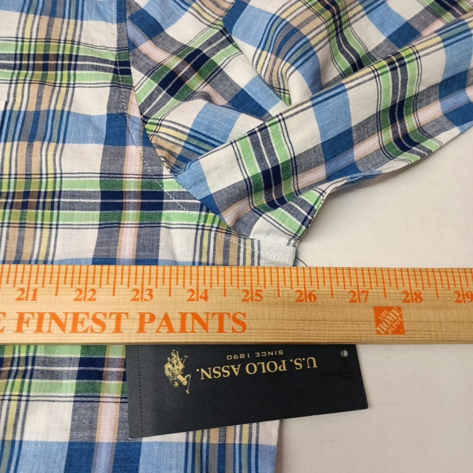 U.S. Polo Assn. U.S. Polo Assn. Button Woven Shirt Men's XL Multicolor Plaid Size US XL / EU 56 / 4 - 5 Thumbnail