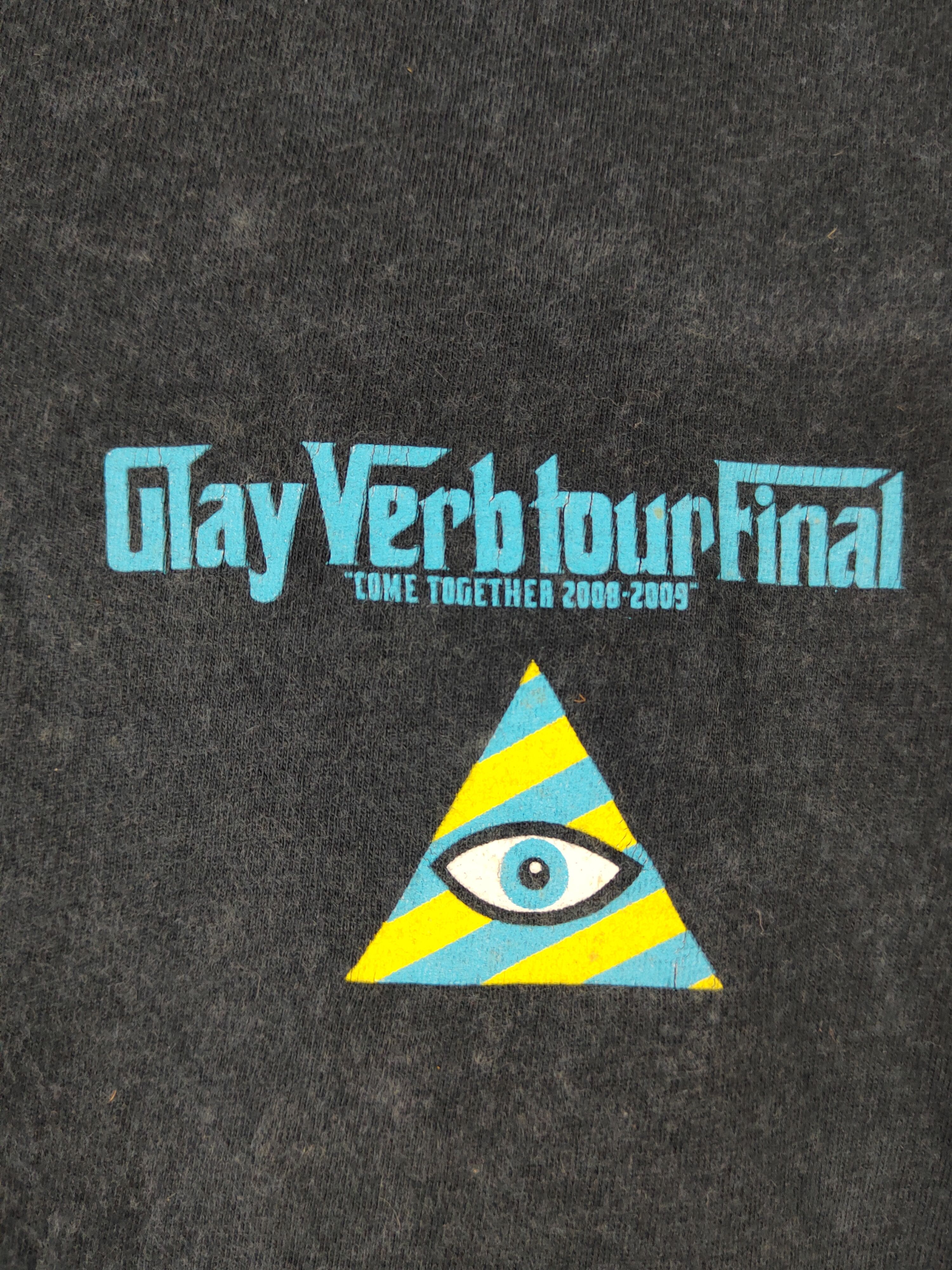 Japanese Brand DL Glay Verb Tour Final Navy Short Sleeve T-shirt #1402 Size US L / EU 52-54 / 3 - 5 Thumbnail
