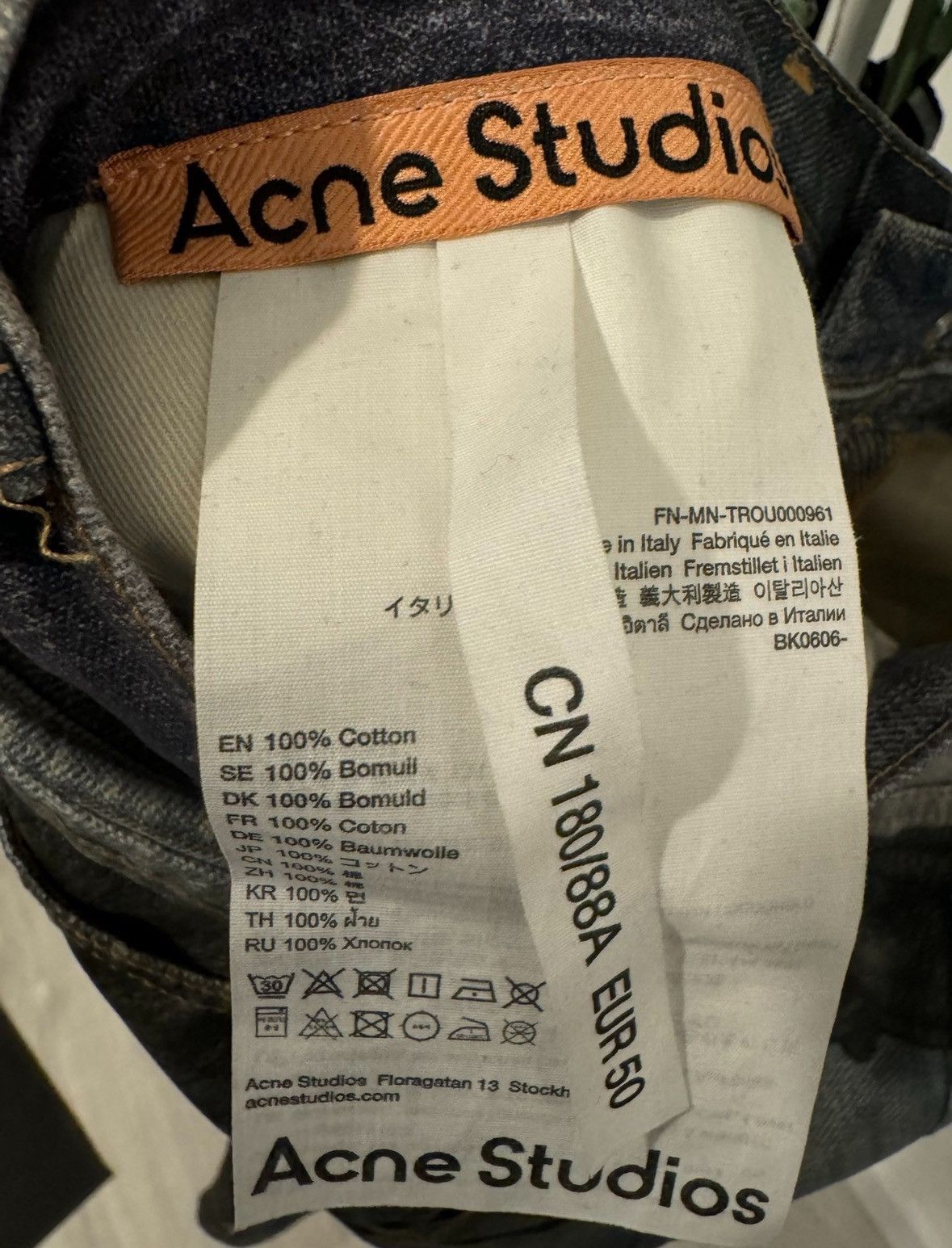 Acne Studios Acne Studios 3D printed jeans 2411-Nextarrow Size US 34 / EU 50 - 8 Thumbnail