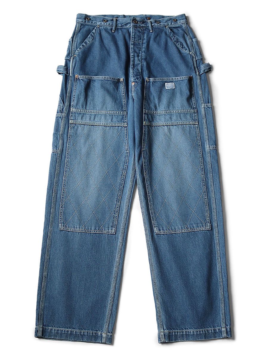 Kapital Kapital 11.5 oz Denim Lumber Pants Processed indigo new 3 Size US 33 - 6 Thumbnail
