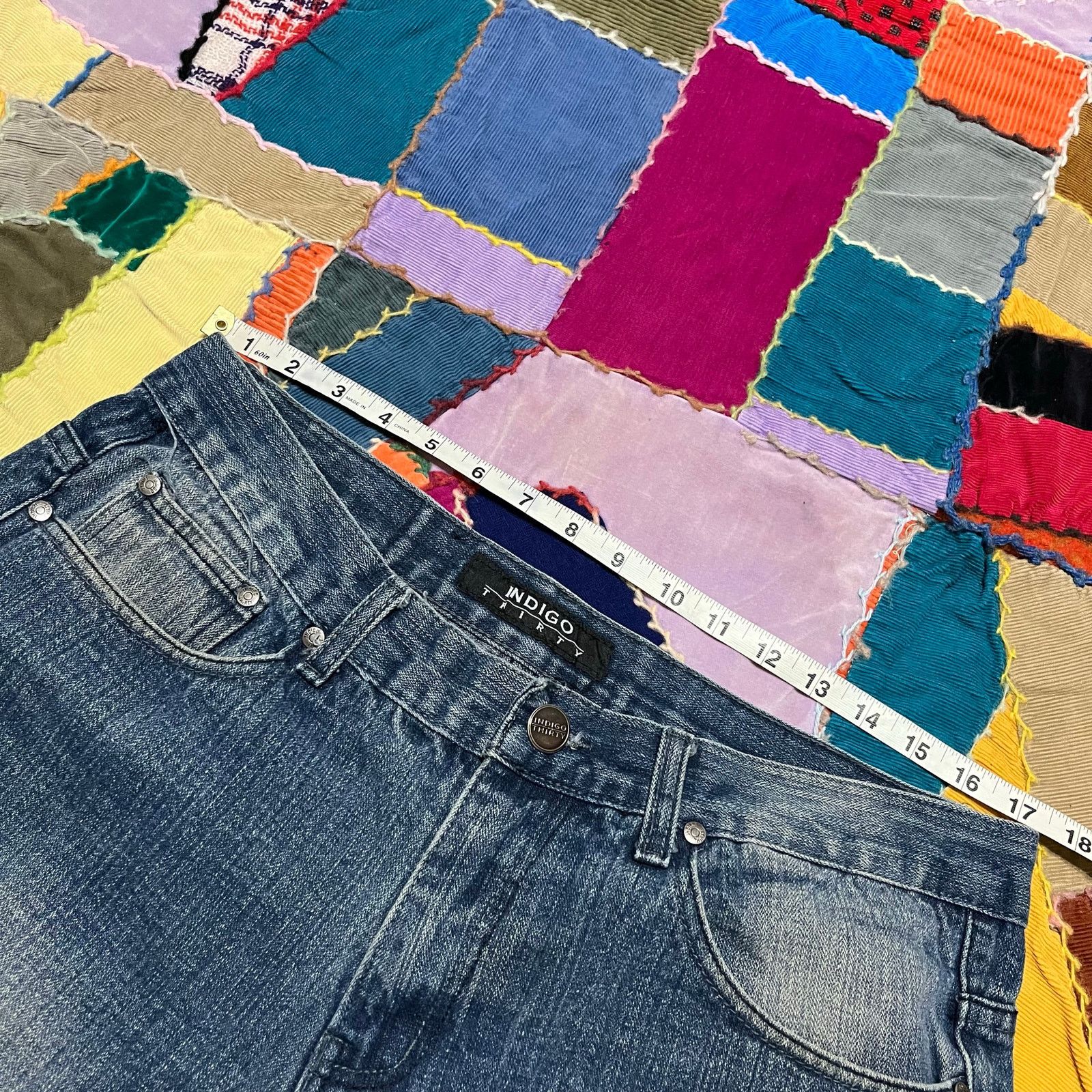 Other Y2K Indigo Thirty Faded Skater Blue Baggy Jeans 34Wx32L Size US 34 / EU 50 - 5 Thumbnail