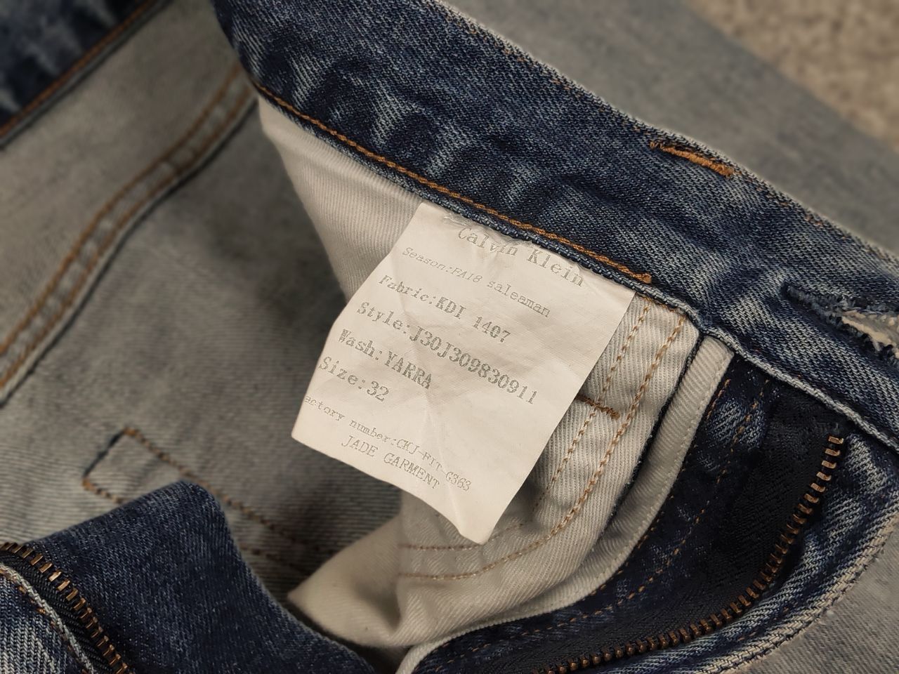Calvin Klein Calvin Klein Jeans Vintage Distressed Denim Style Straight Size US 32 / EU 48 - 16 Thumbnail
