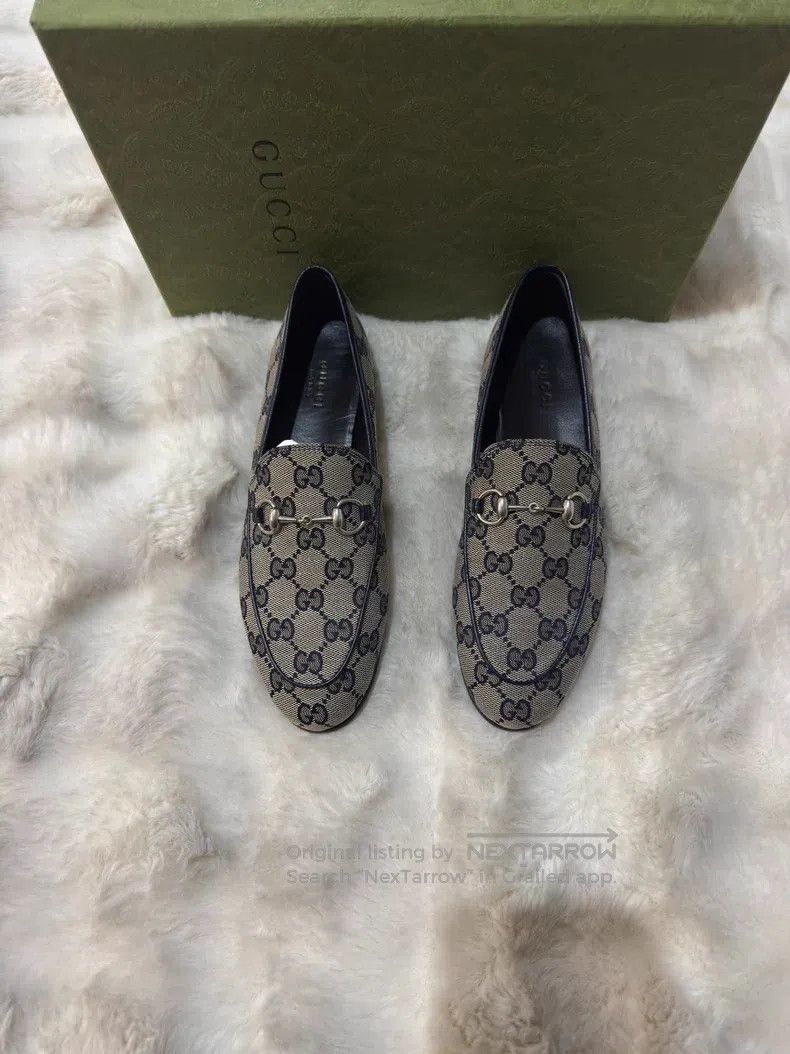 Gucci Guicci Women's Full Print Loafers Leather Shoes Size US 6.5 / IT 36.5 - 1 Thumbnail