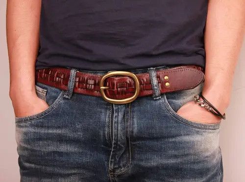 VIBE Rare Leather Braided Belt Size ONE SIZE - 1 Thumbnail