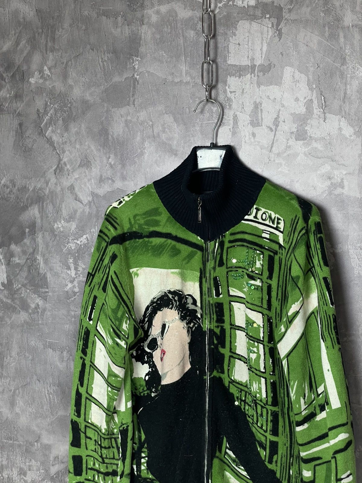 Custo Barcelona × Vintage Avant Garde Overprint Custo Barcelona Y2K Coloured Sweater Size M / US 6-8 / IT 42-44 - 7 Thumbnail