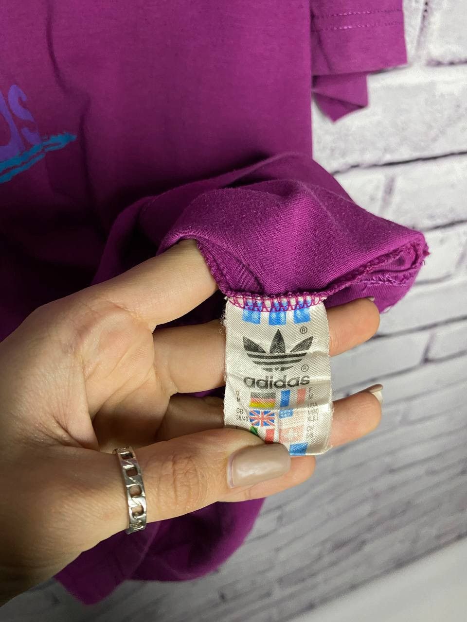 Adidas MENS Vintage T-shirt Adidas Size M sportswear Purple Size US M / EU 48-50 / 2 - 4 Thumbnail