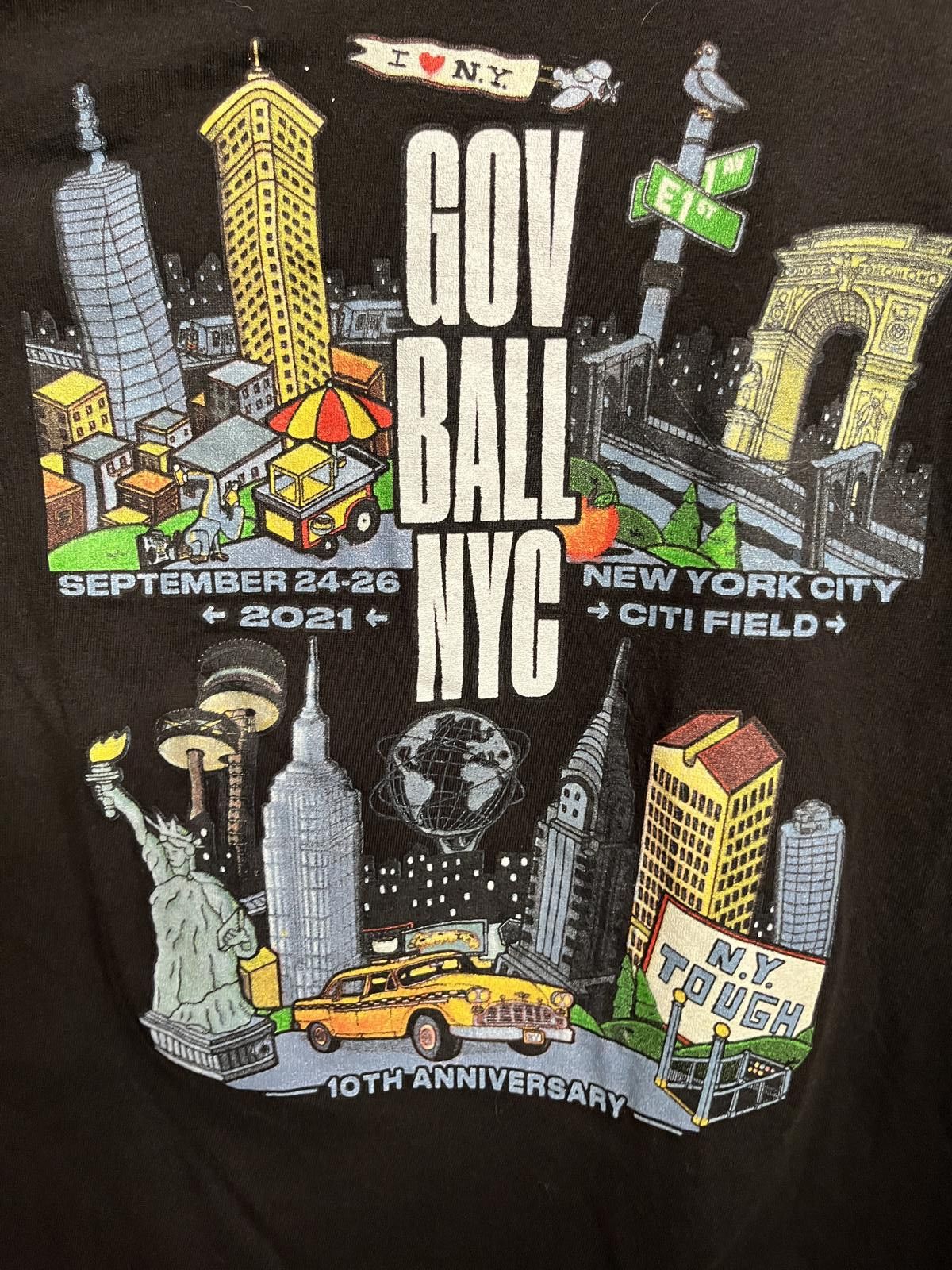 Designer T-shirt Gov ball NYC - 10th Anniversary 2 Sided Tee Size US S / EU 44-46 / 1 - 4 Thumbnail