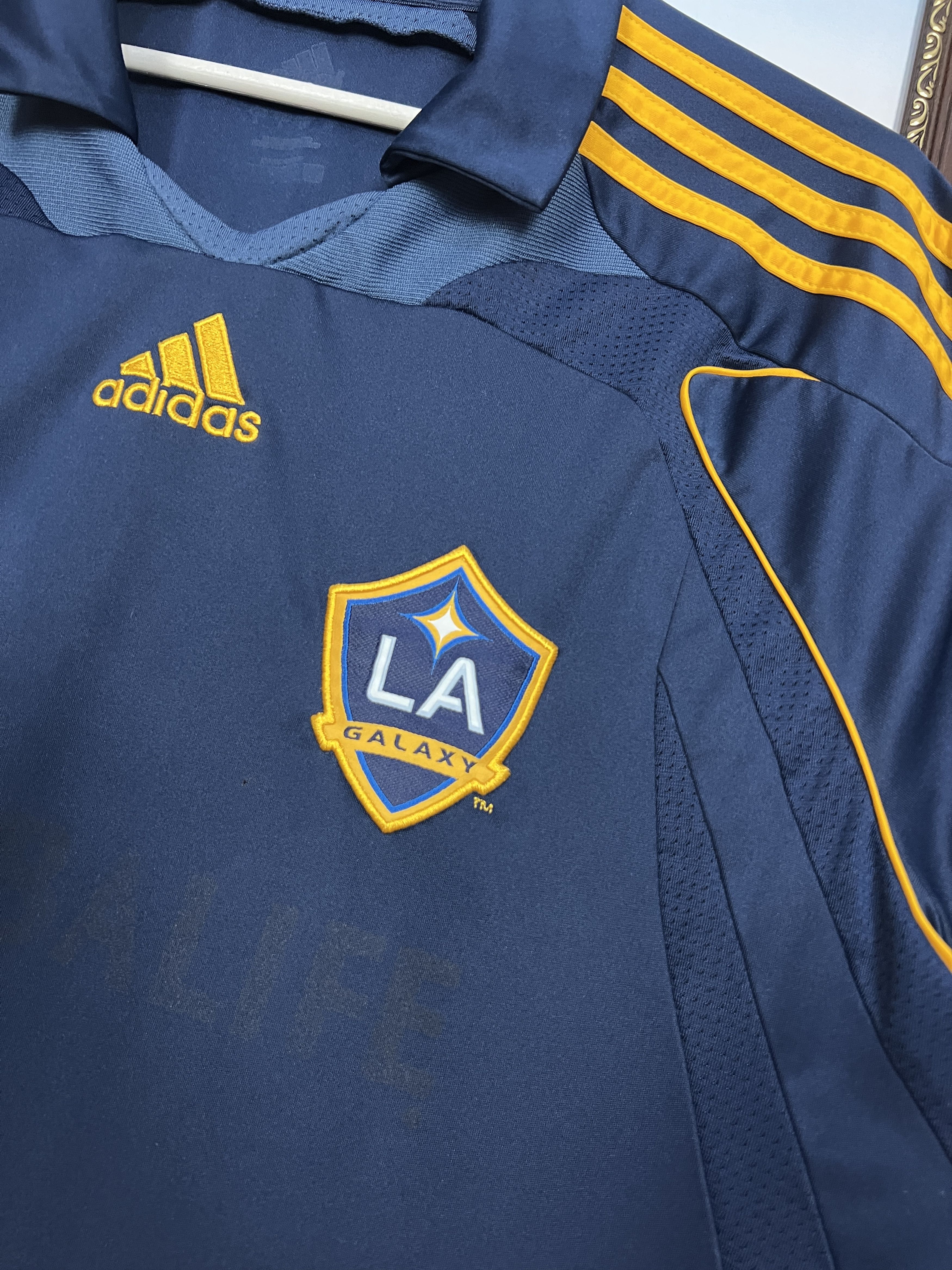 Adidas Los Angeles Galaxy football shirt Soccer #23 Beckham Jersey Size US L / EU 52-54 / 3 - 5 Thumbnail