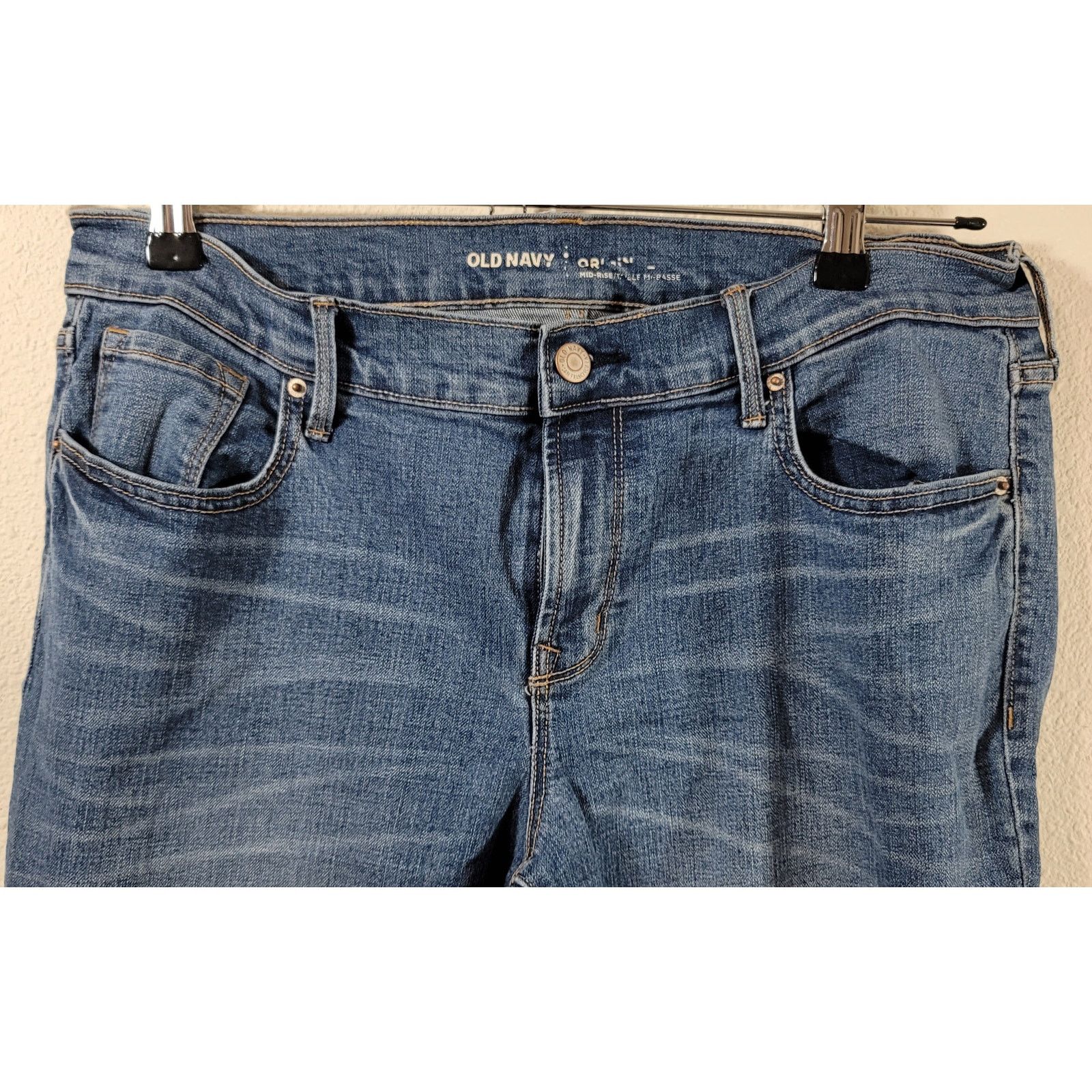 Old Navy Old Navy Light Blue Mid Rise Denim Jeans 12R Lightweight Size 34" / US 12 / IT 48 - 6 Thumbnail