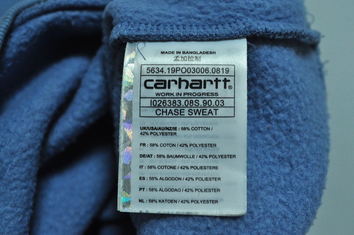 Carhartt × Carhartt Wip Carhartt WIP Chase Sweatshirt y2k blue Size US S / EU 44-46 / 1 - 9 Thumbnail