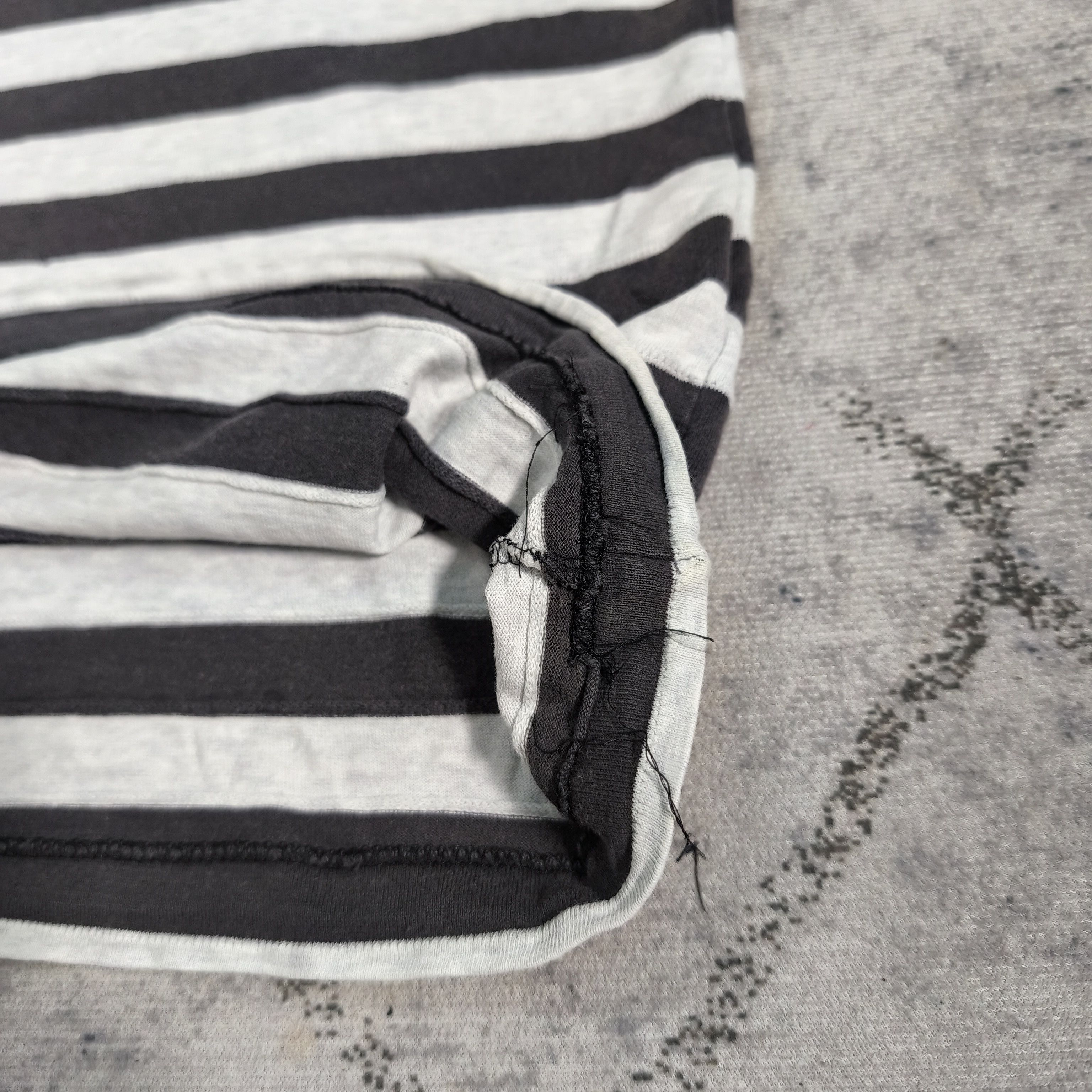 Y's for Men × Yohji Yamamoto Vintage Y's for men Yohji Yamamoto striped stitching Tshirt Size US L / EU 52-54 / 3 - 7 Thumbnail