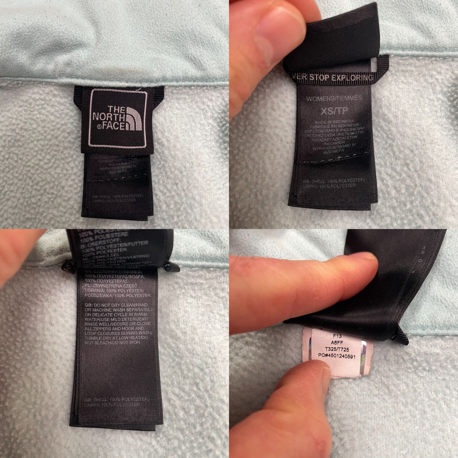 The North Face VINTAGE? No — The North Face Khumbu Fleece Jacket Womens XS Green Full Zip Pocket Outdoor Hike Size XS / US 0-2 / IT 36-38 - 8 Thumbnail