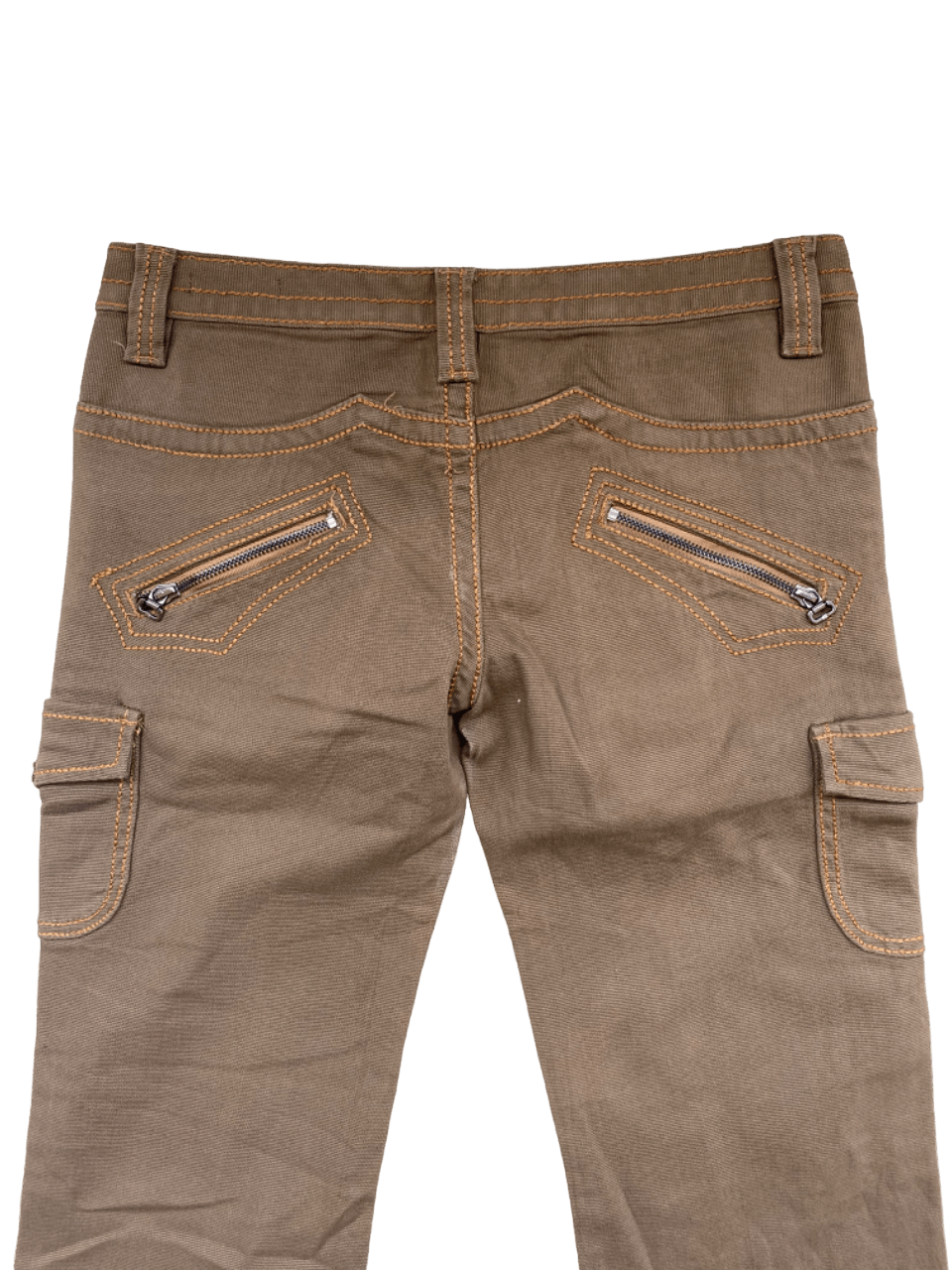 Japanese Brand Flared Cargo Pant Fonsen Jeans Multipocket Size 30" / US 8 / IT 44 - 5 Thumbnail