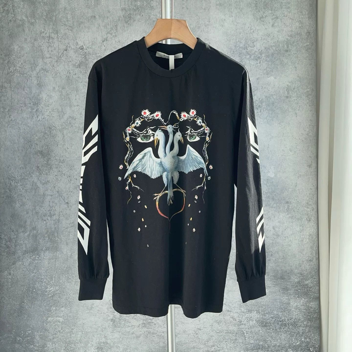 Givenchy Givenchy Black Three-Headed Bird Print T-Shirt XS Size US XS / EU 42 / 0 - 1 Thumbnail