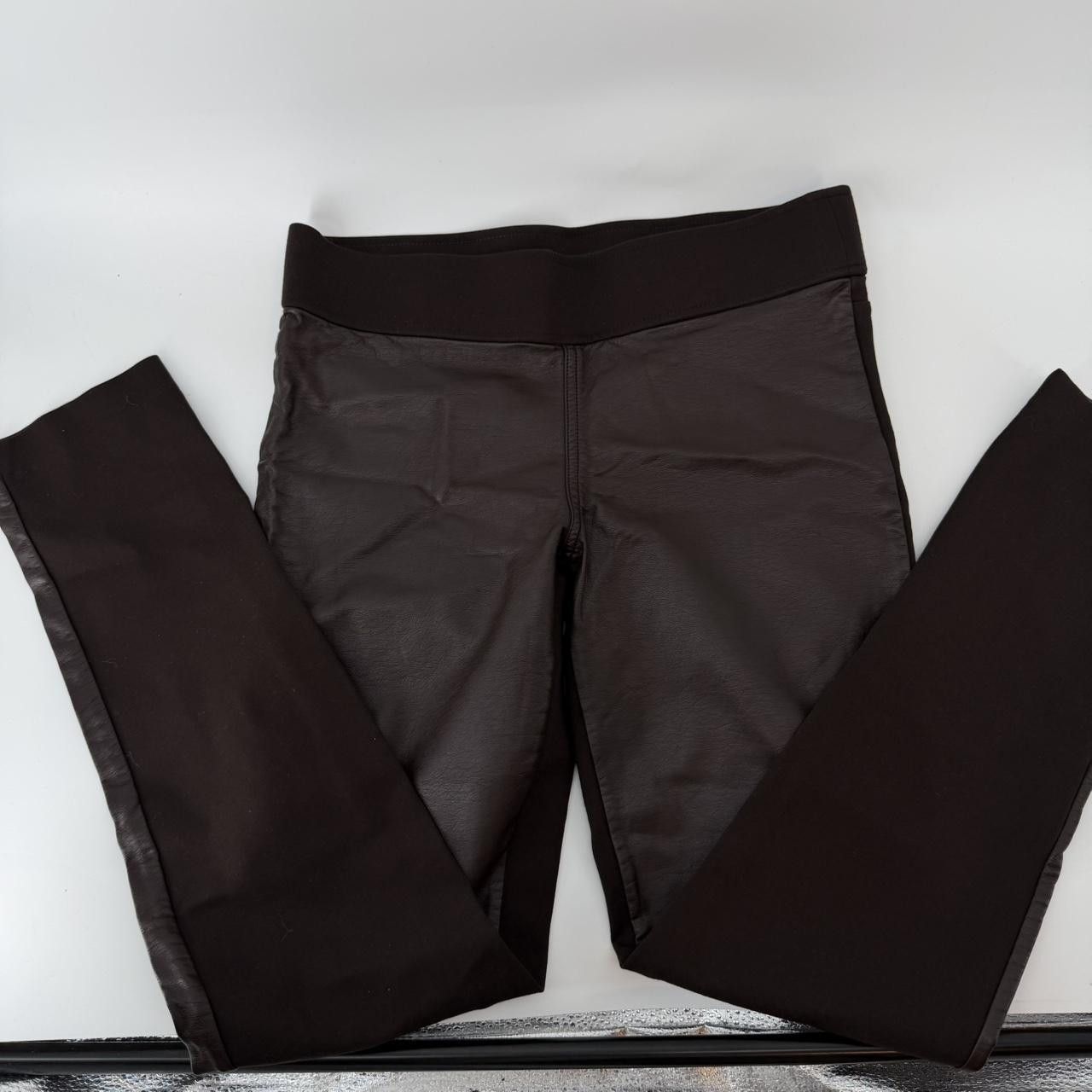 Ralph Lauren Lauren Ralph Lauren Women's Brown Faux Leather Pants Sz 6 Size 28" / US 6 / IT 42 - 1 Thumbnail