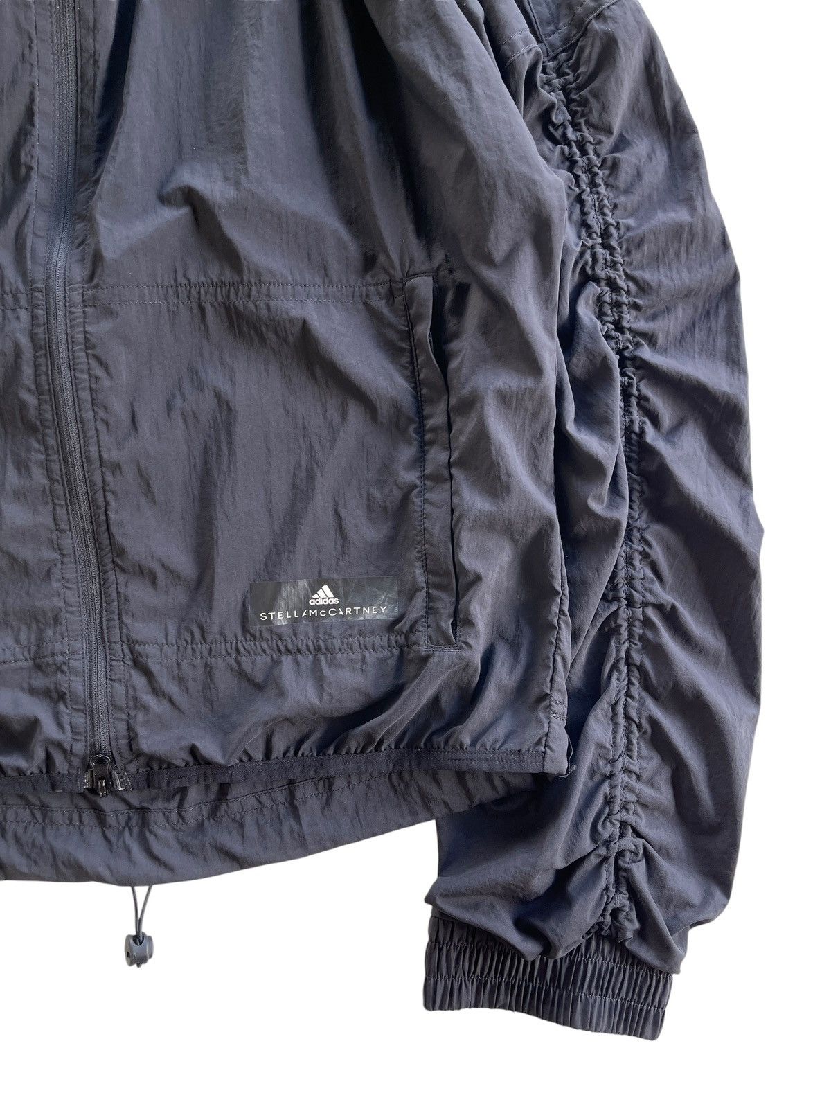 Adidas × Stella McCartney Adidas X Stella Mccartney Shirred Hoodie Jacket Size M / US 6-8 / IT 42-44 - 4 Thumbnail